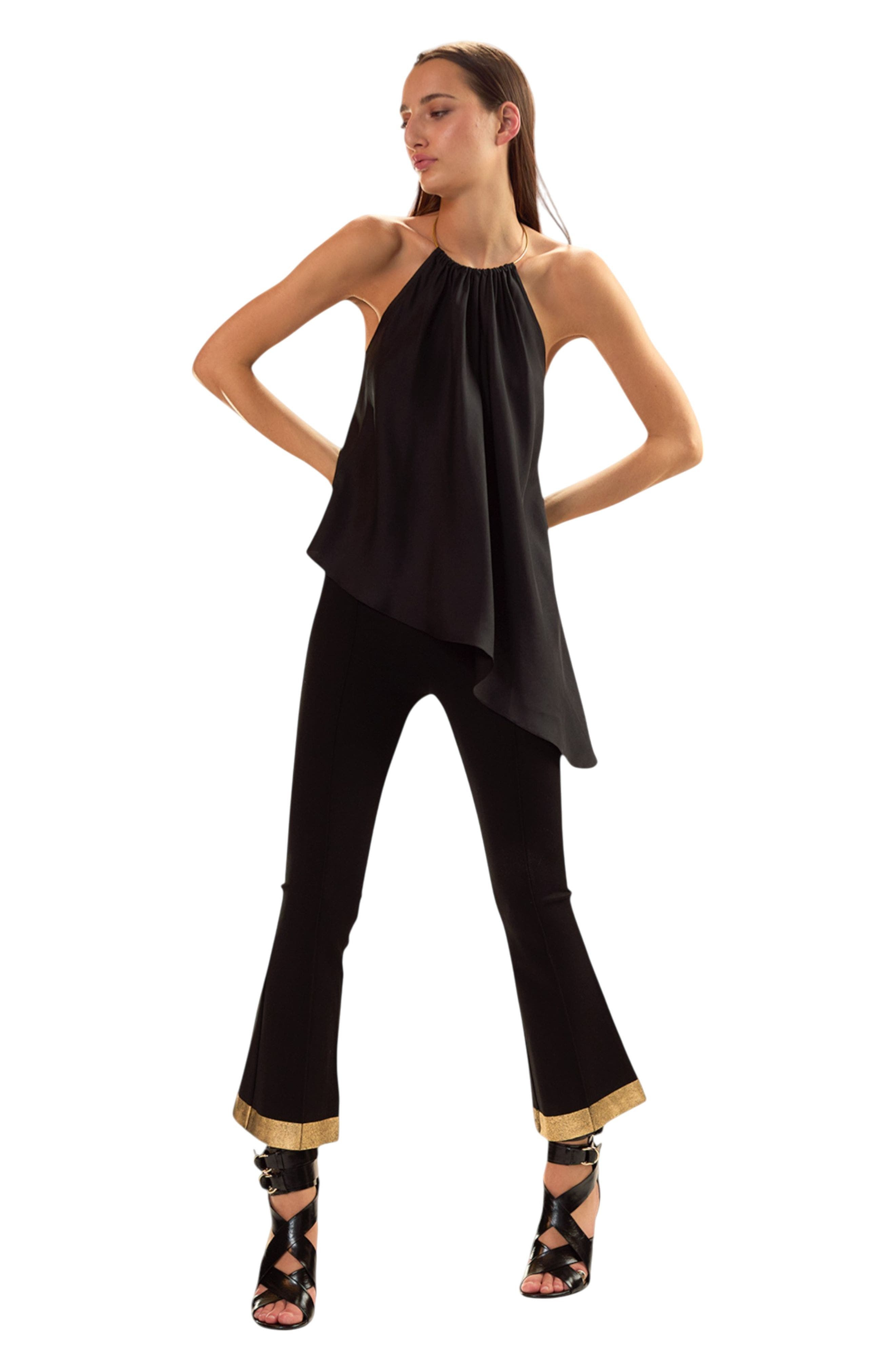 Cynthia Rowley Talita Silk Blouse in Black at Nordstrom - 3