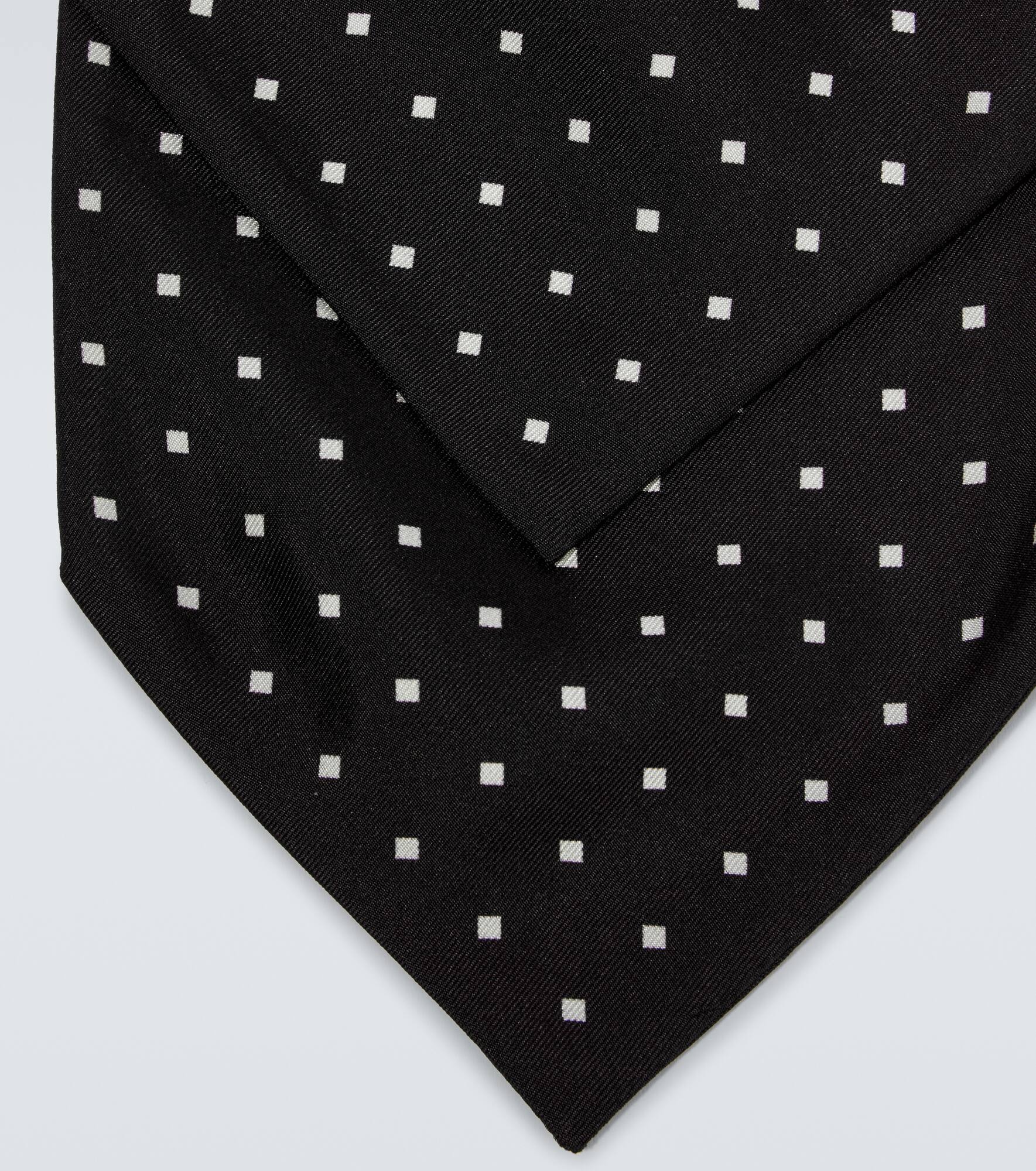 Printed silk tie - 4
