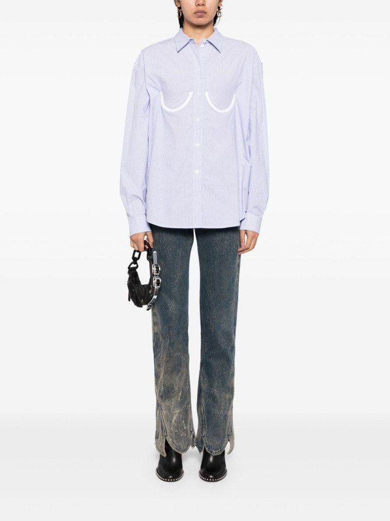 pushBUTTON stripe bra shirt outlook