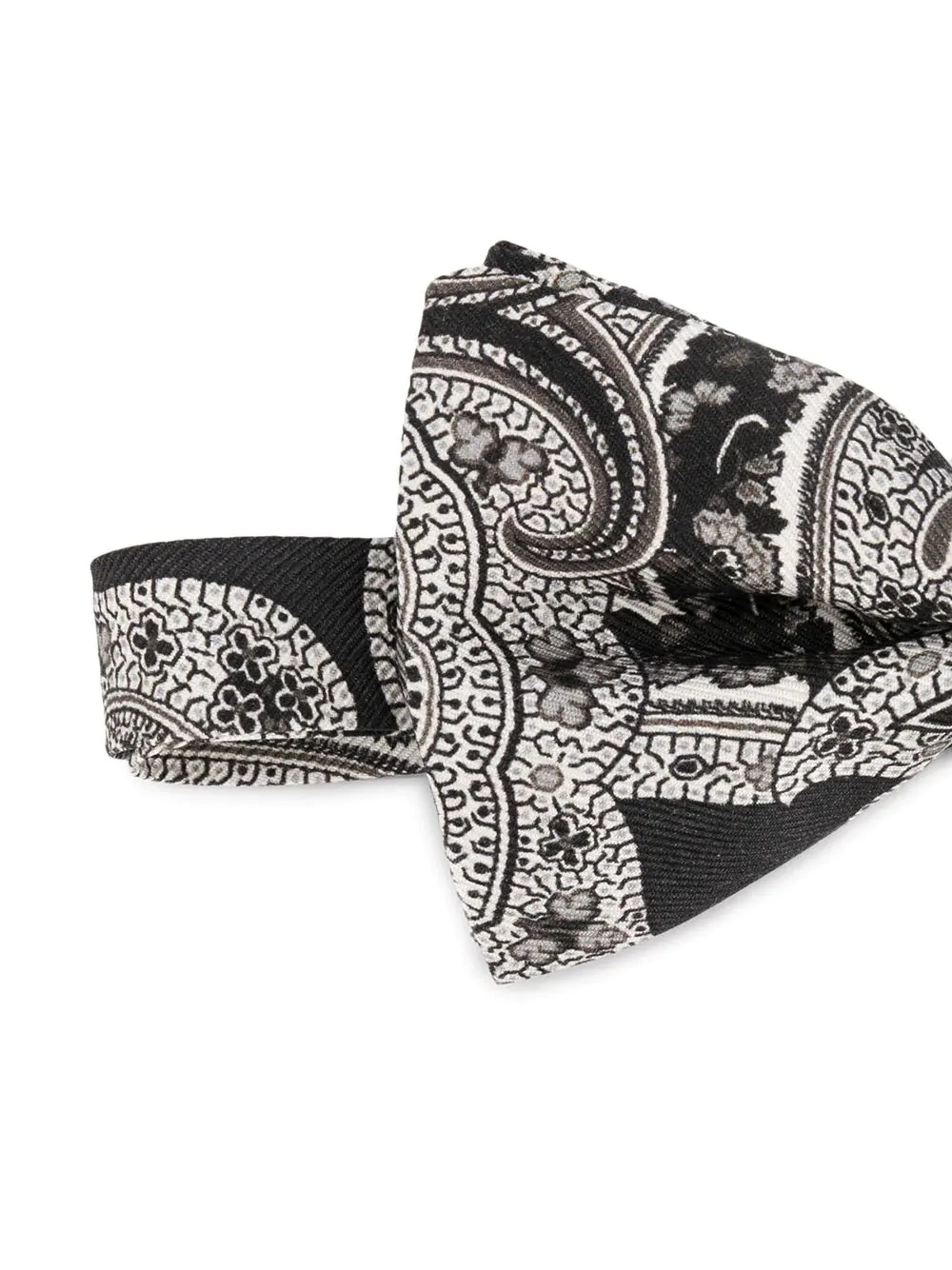 paisley-print silk bow tie - 2