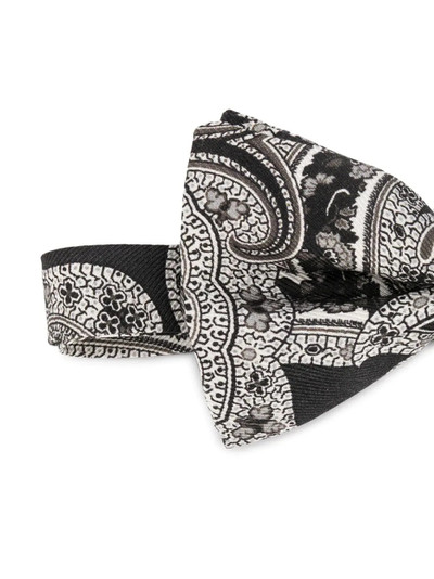 Etro paisley-print silk bow tie outlook