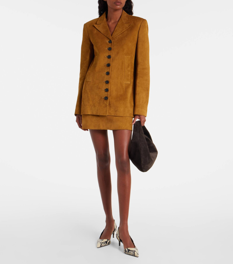 KHAITE Saraphina suede jacket outlook