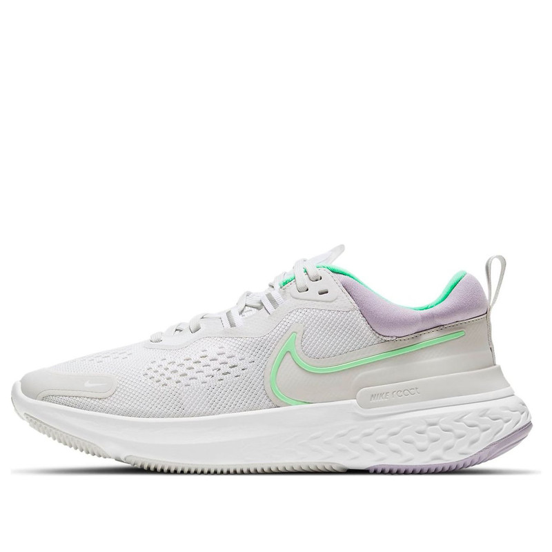 (WMNS) Nike React Miler 2 'Platinum Tint Green Glow' CW7136-002 - 1