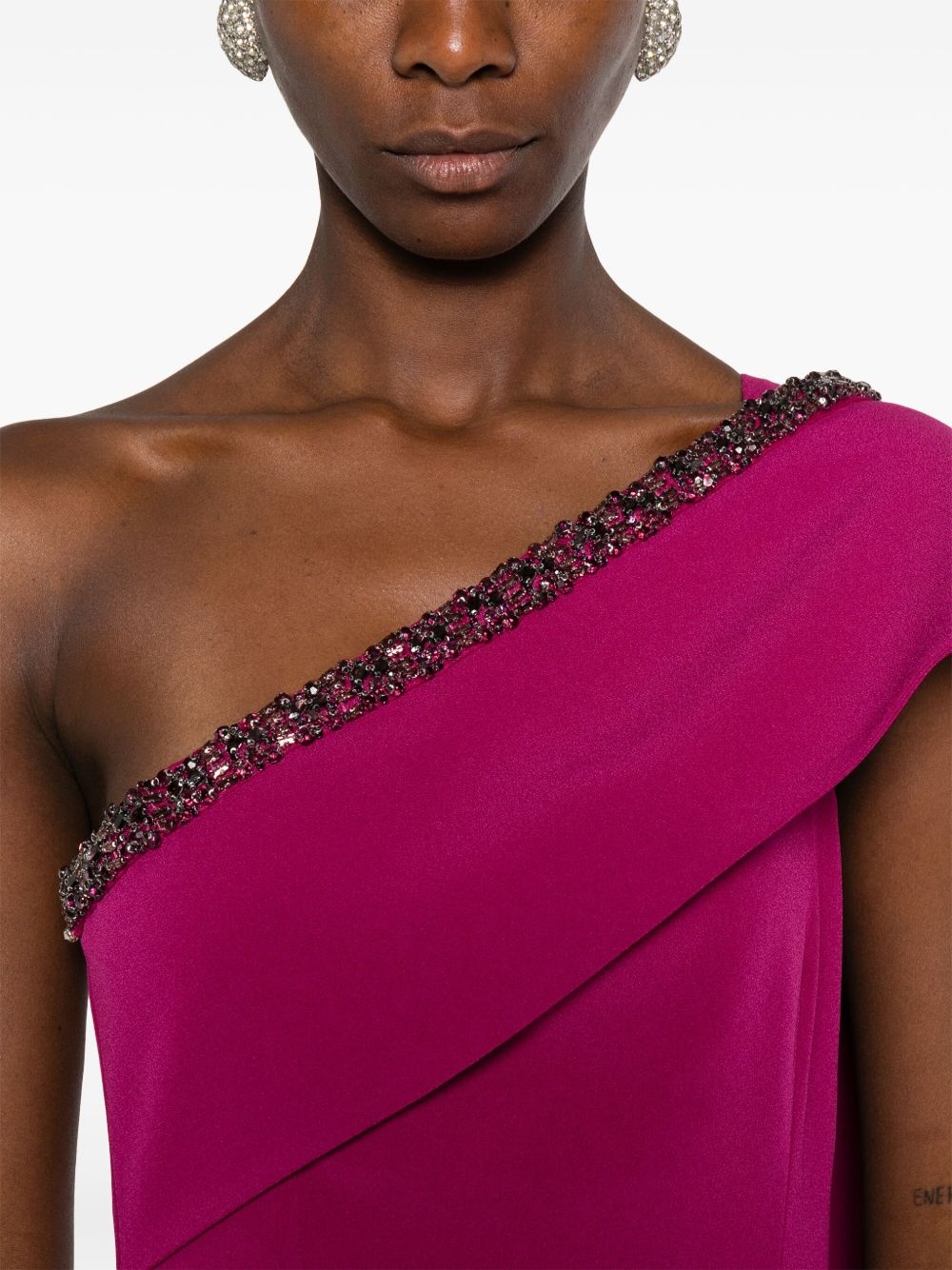 crystal-embellished dress - 5