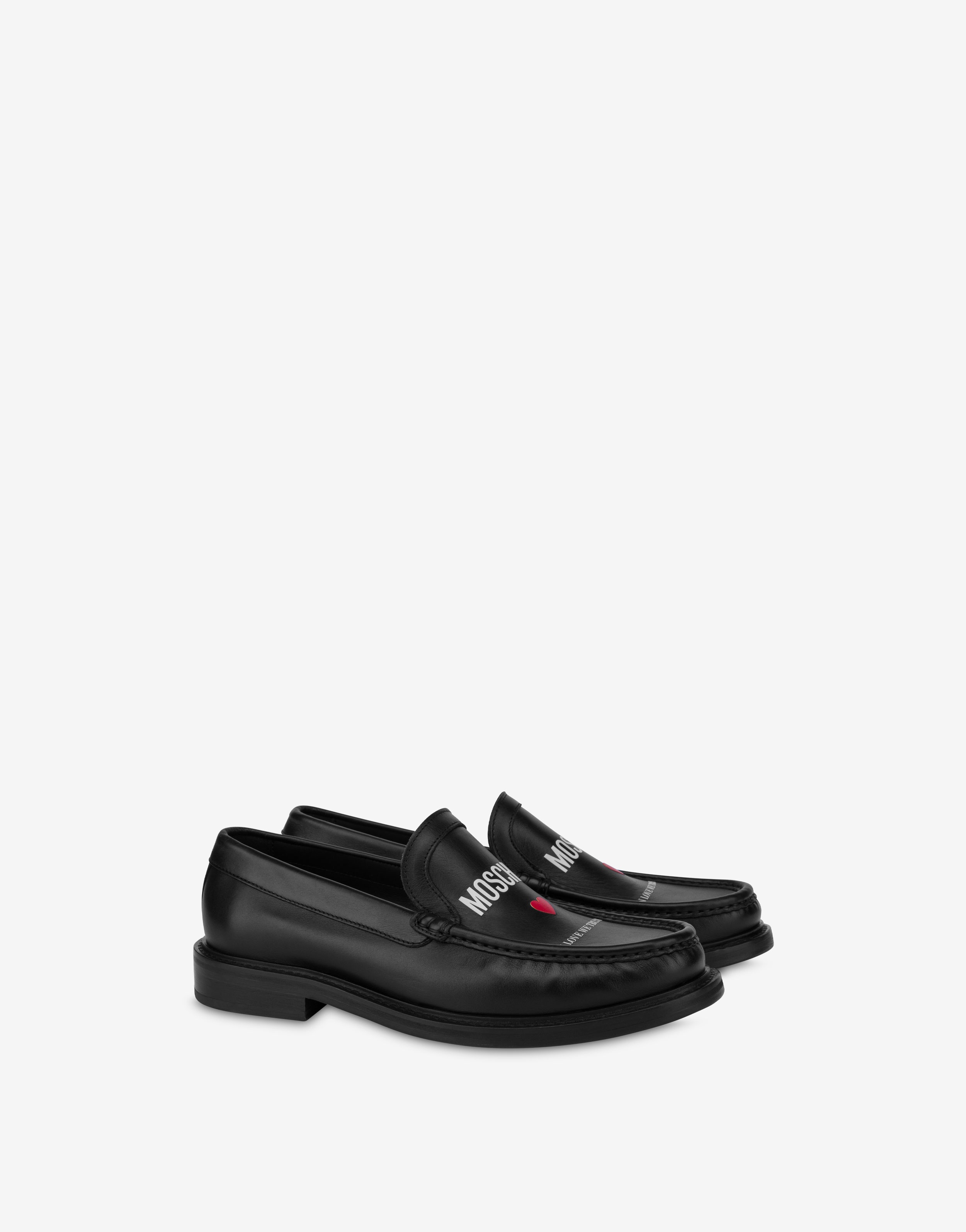 IN LOVE WE TRUST CALFSKIN LOAFERS - 1