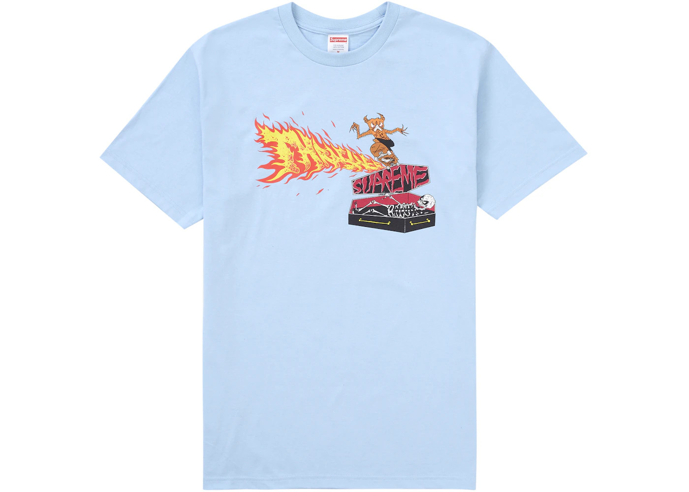 Supreme Thrasher Back Tail Tee Baby Blue - 1