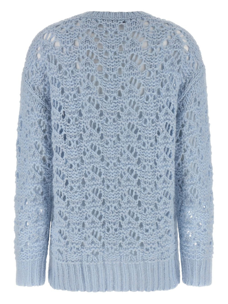 FABIANA FILIPPI openwork crew-neck sweater outlook