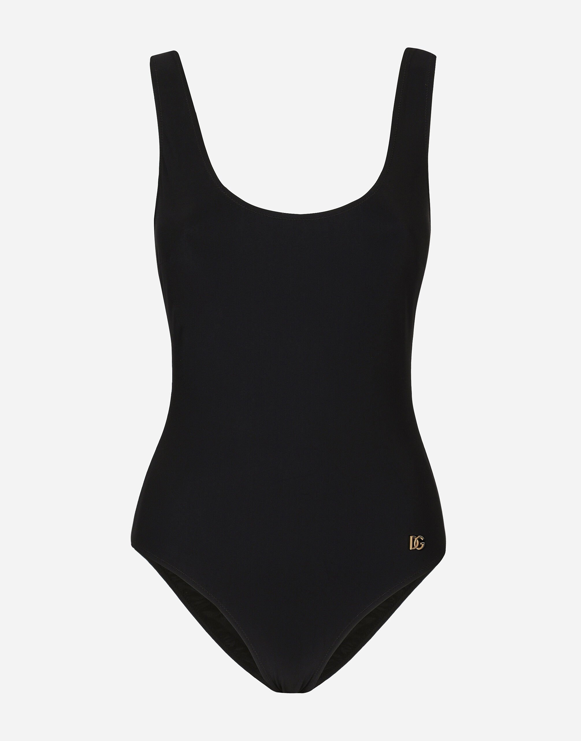 Racer-style one-piece swimsuit - 1