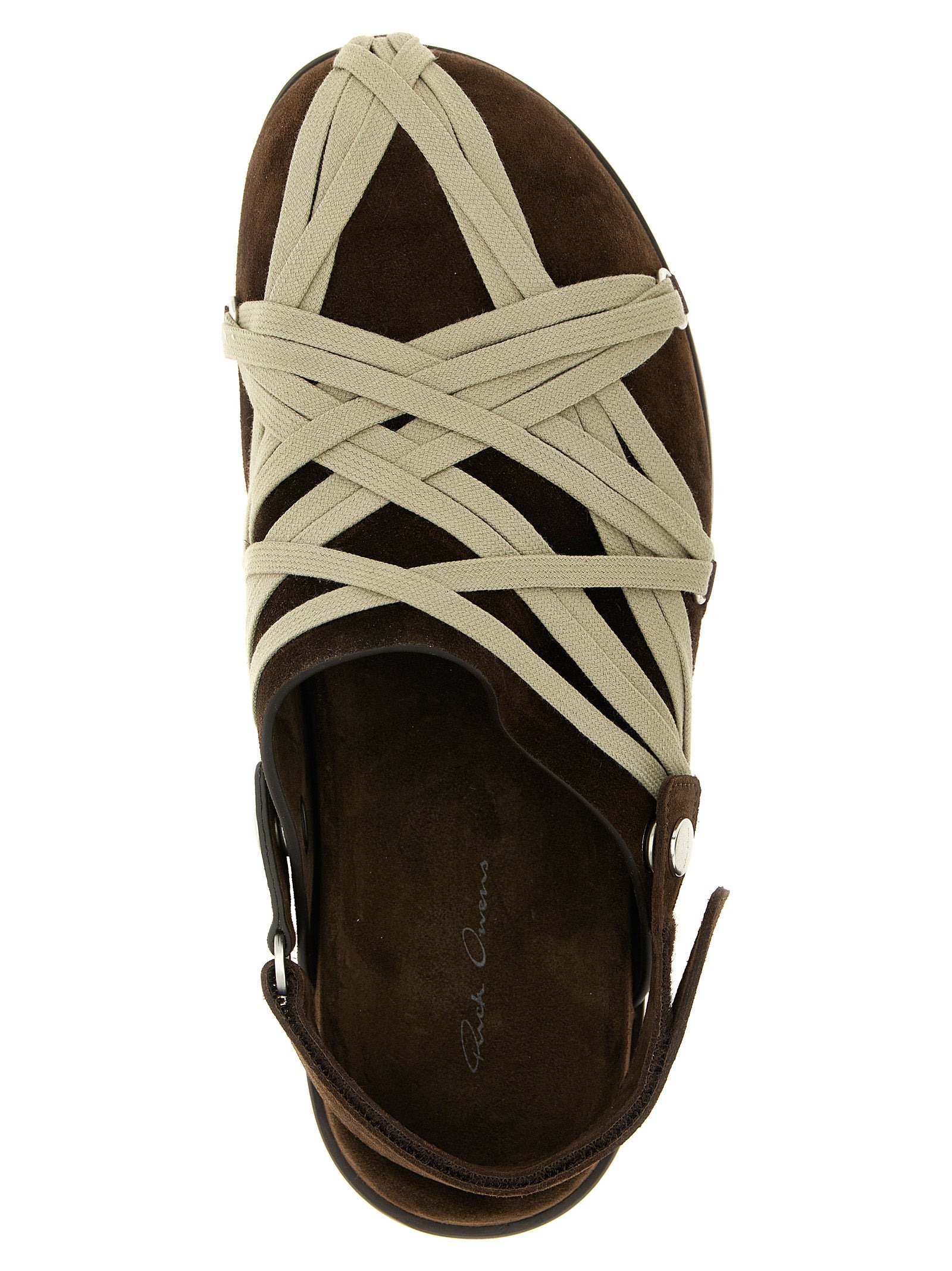 Rick Owens Men 'Megalace Mule Granola' Sabots - 4