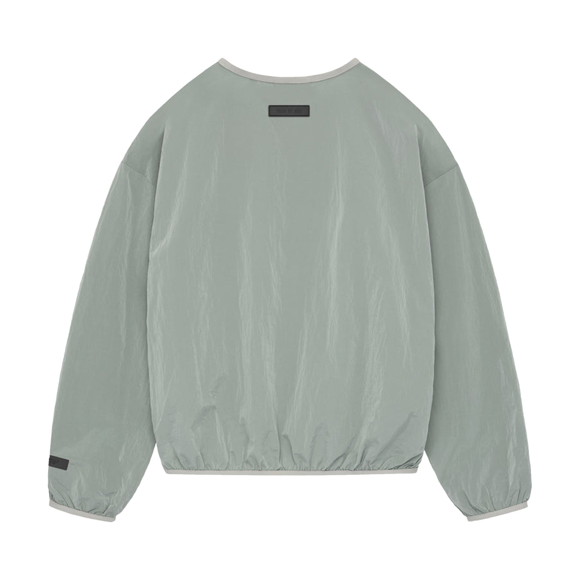 Fear of God Essentials Crinkle Nylon Pullover Crewneck 'Seal' - 2