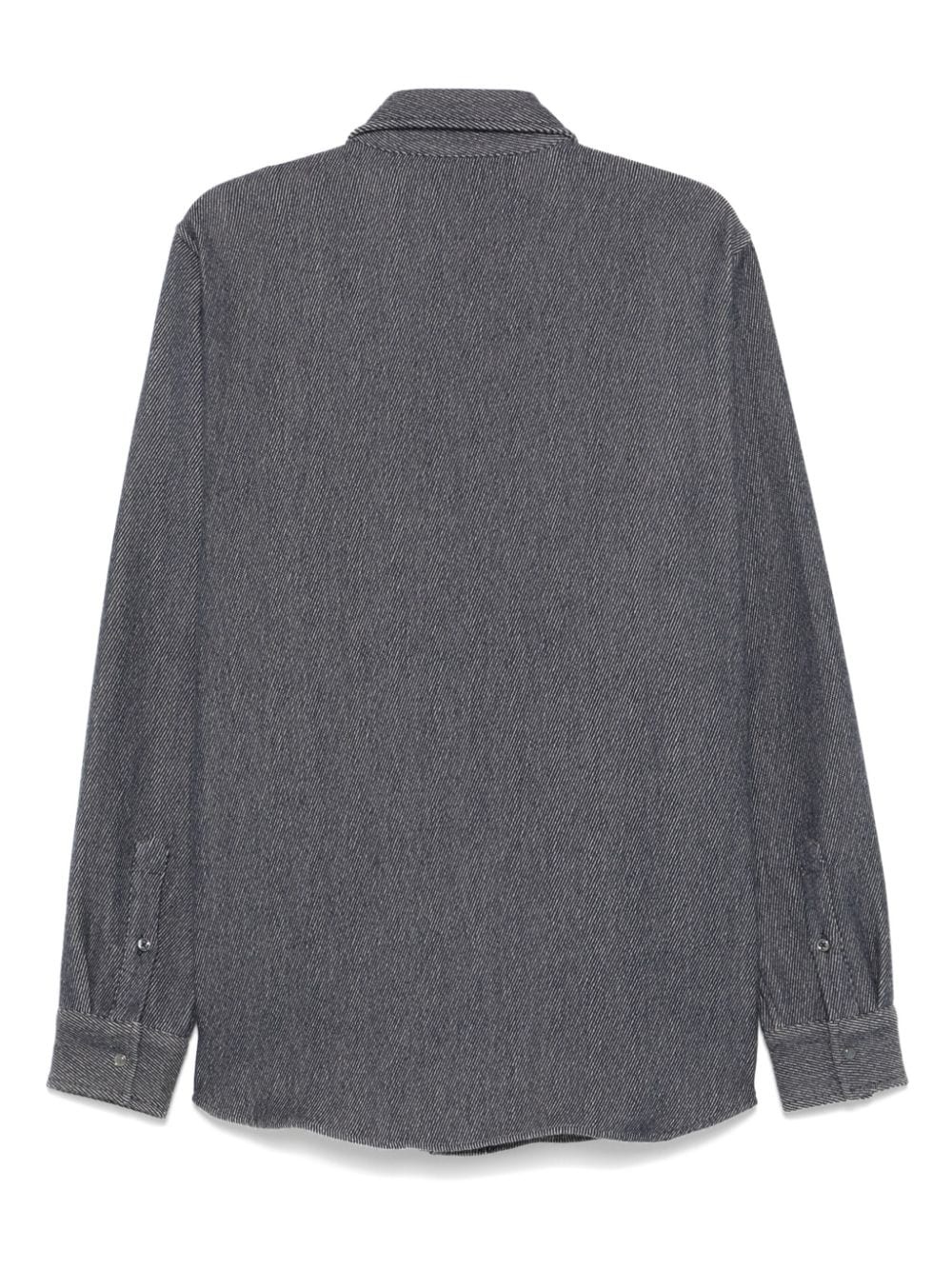 denim cashmere shirt - 2