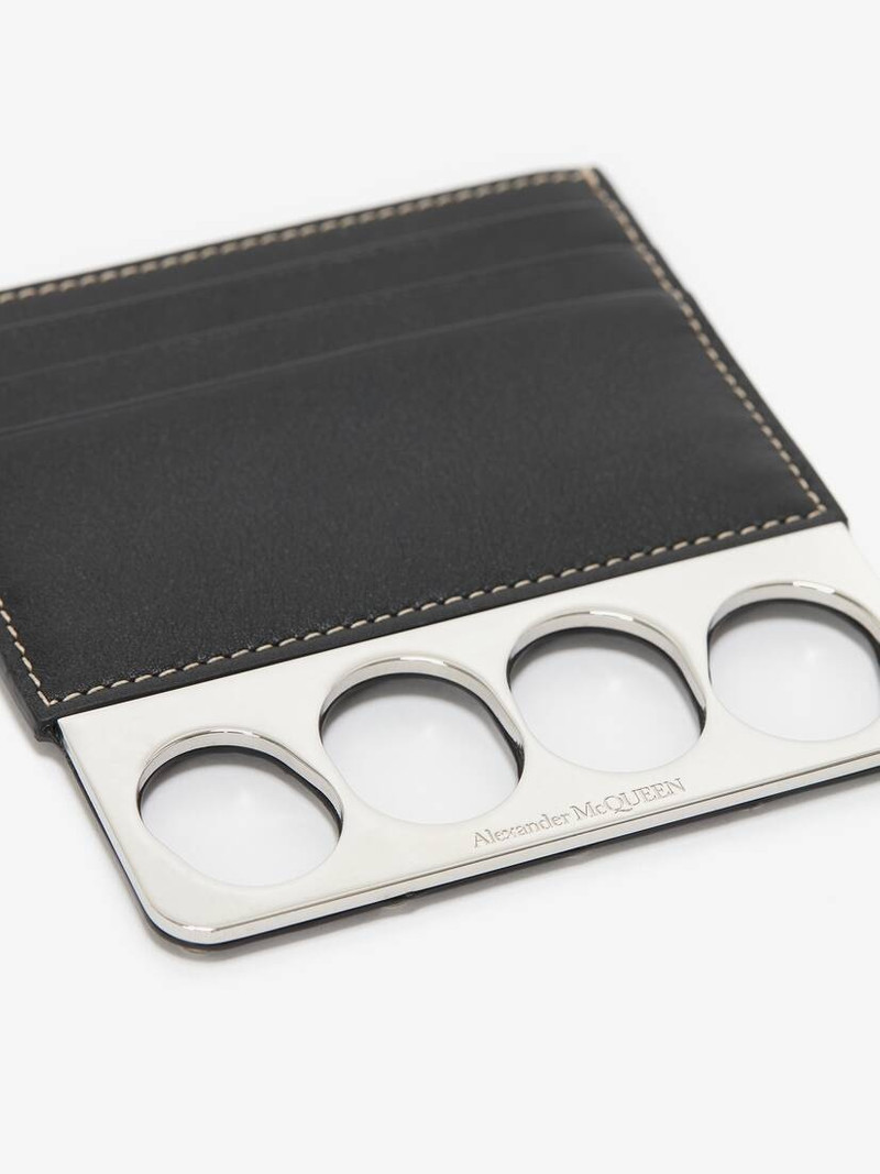 Alexander McQueen Men's The Grip Card Holder in Black outlook