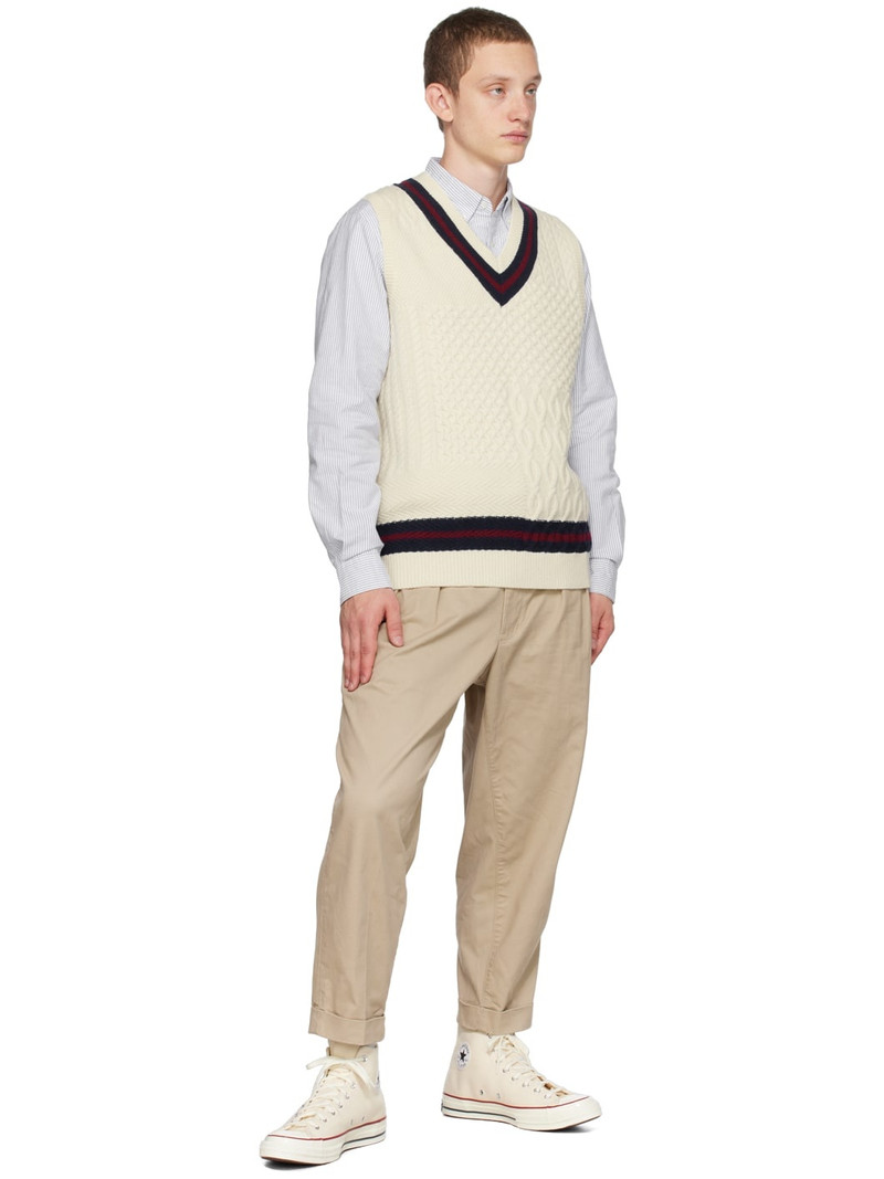 BEAMS PLUS Beige Pleated Trousers outlook