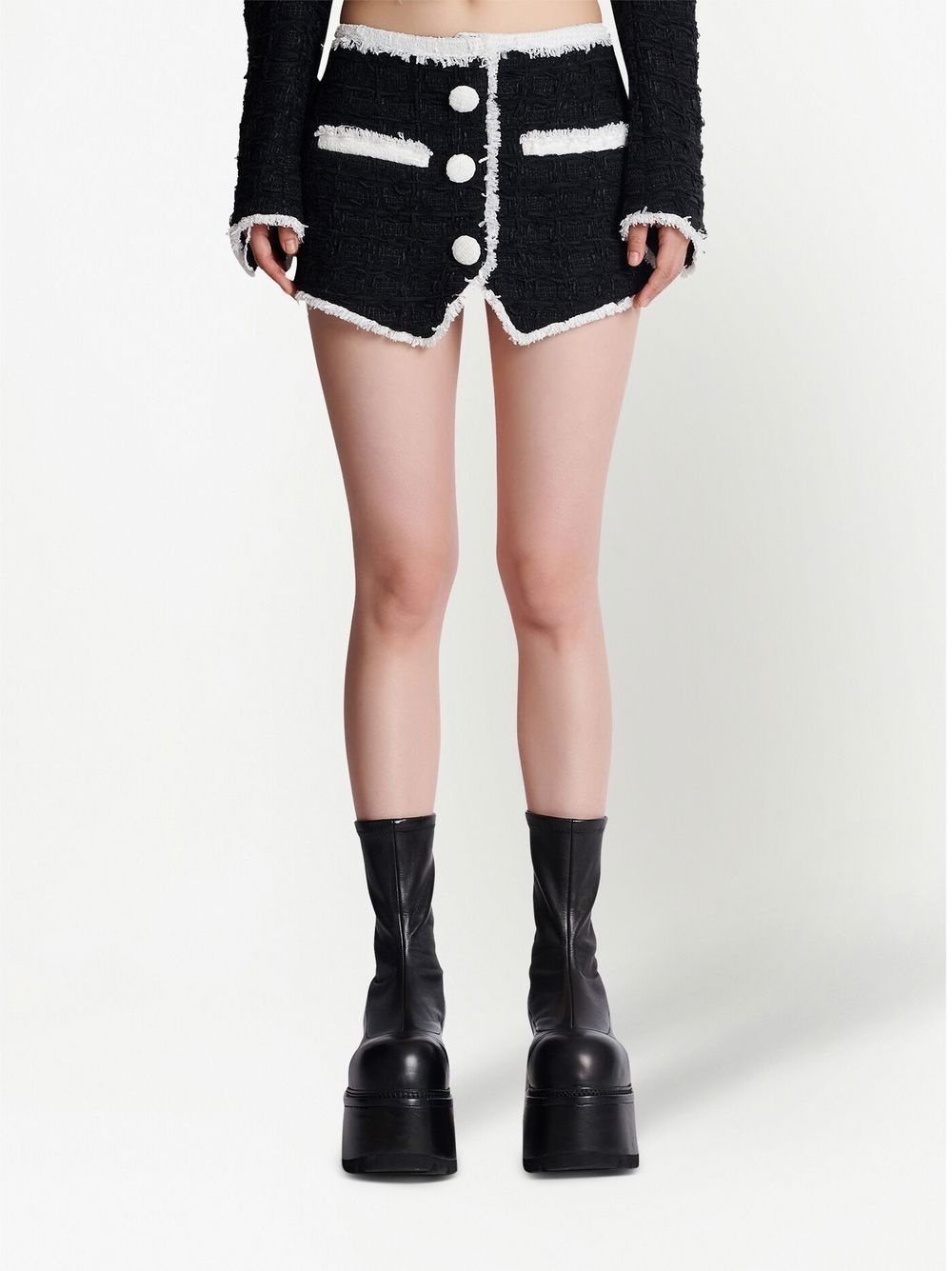 tweed mini skirt - 3