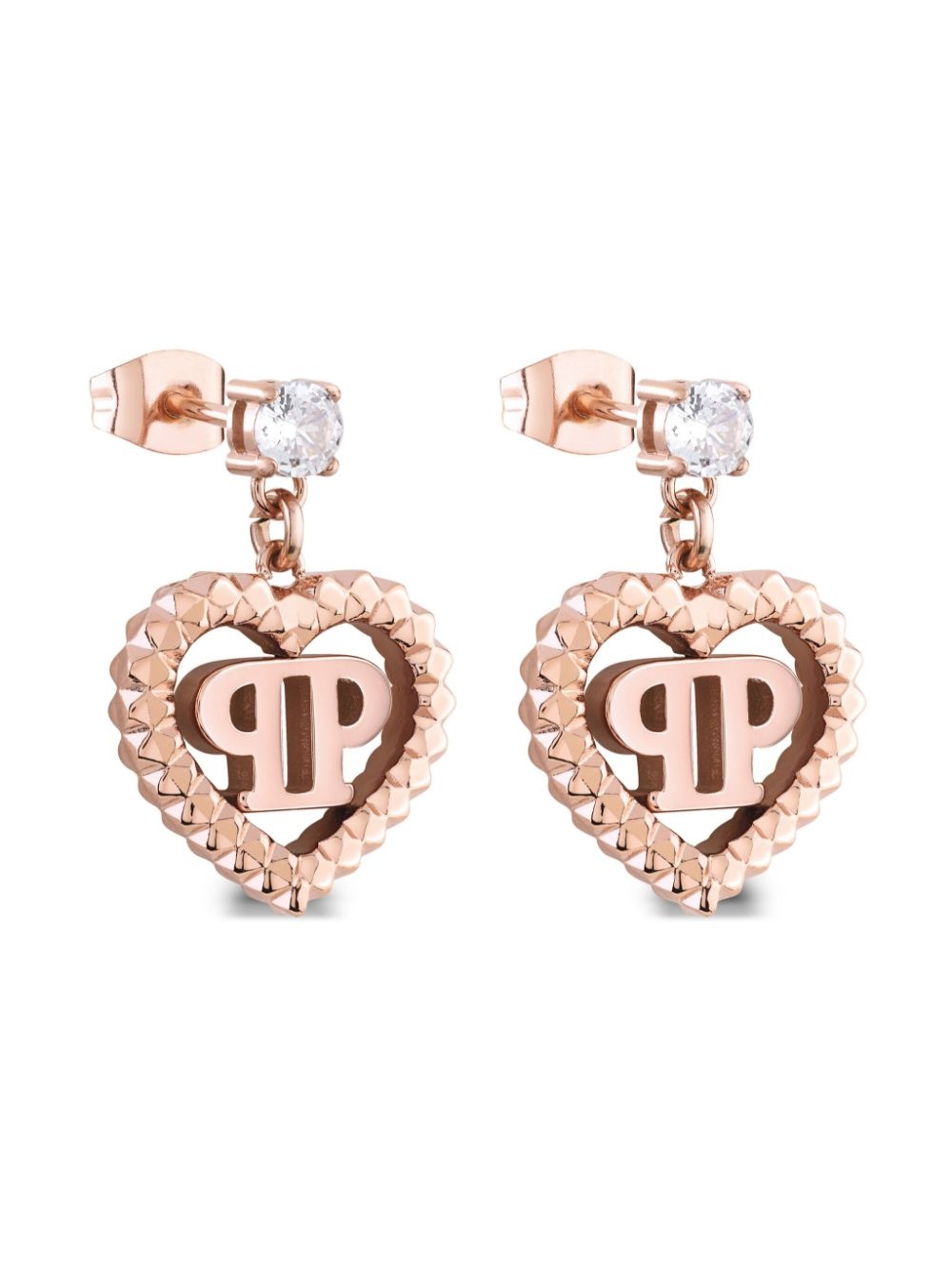 rocked hearts pendant earrings - 3