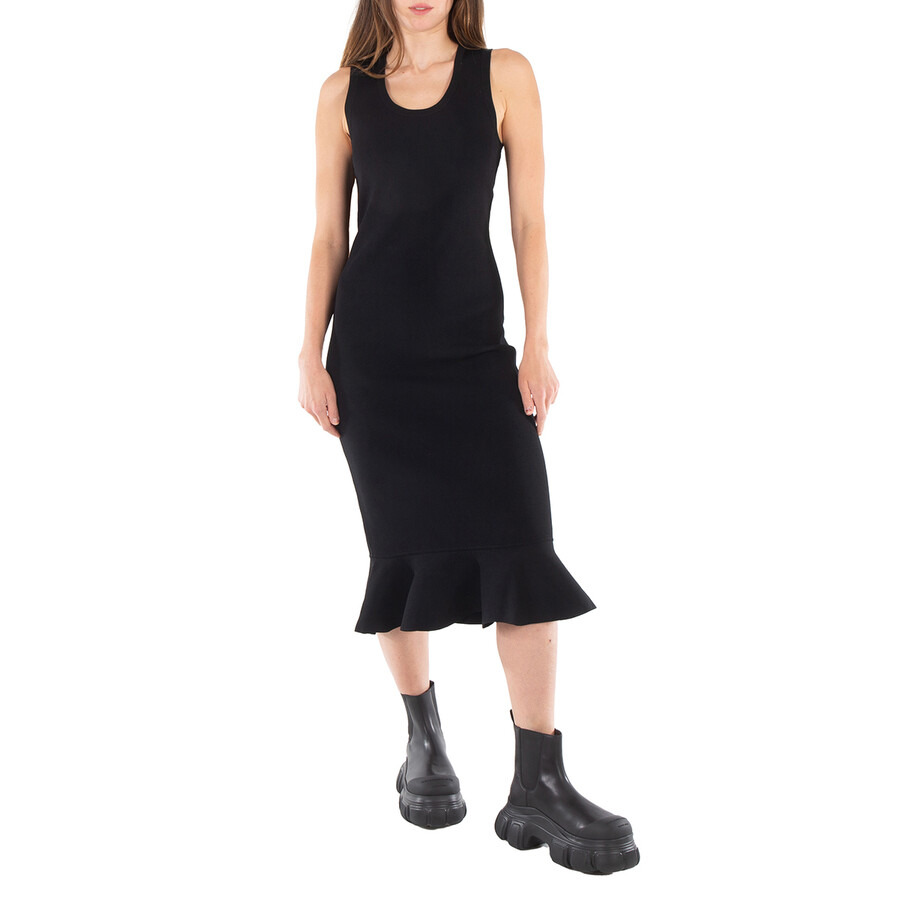 JW Anderson Ruffled Hem Sleeveless Midi Dress - 3