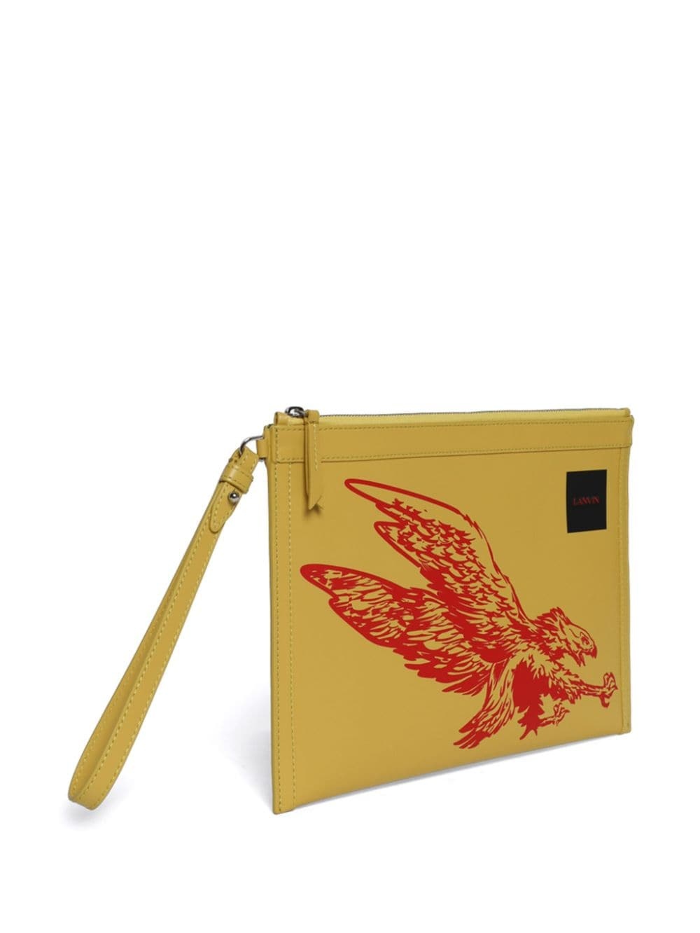 eagle print clutch bag - 4