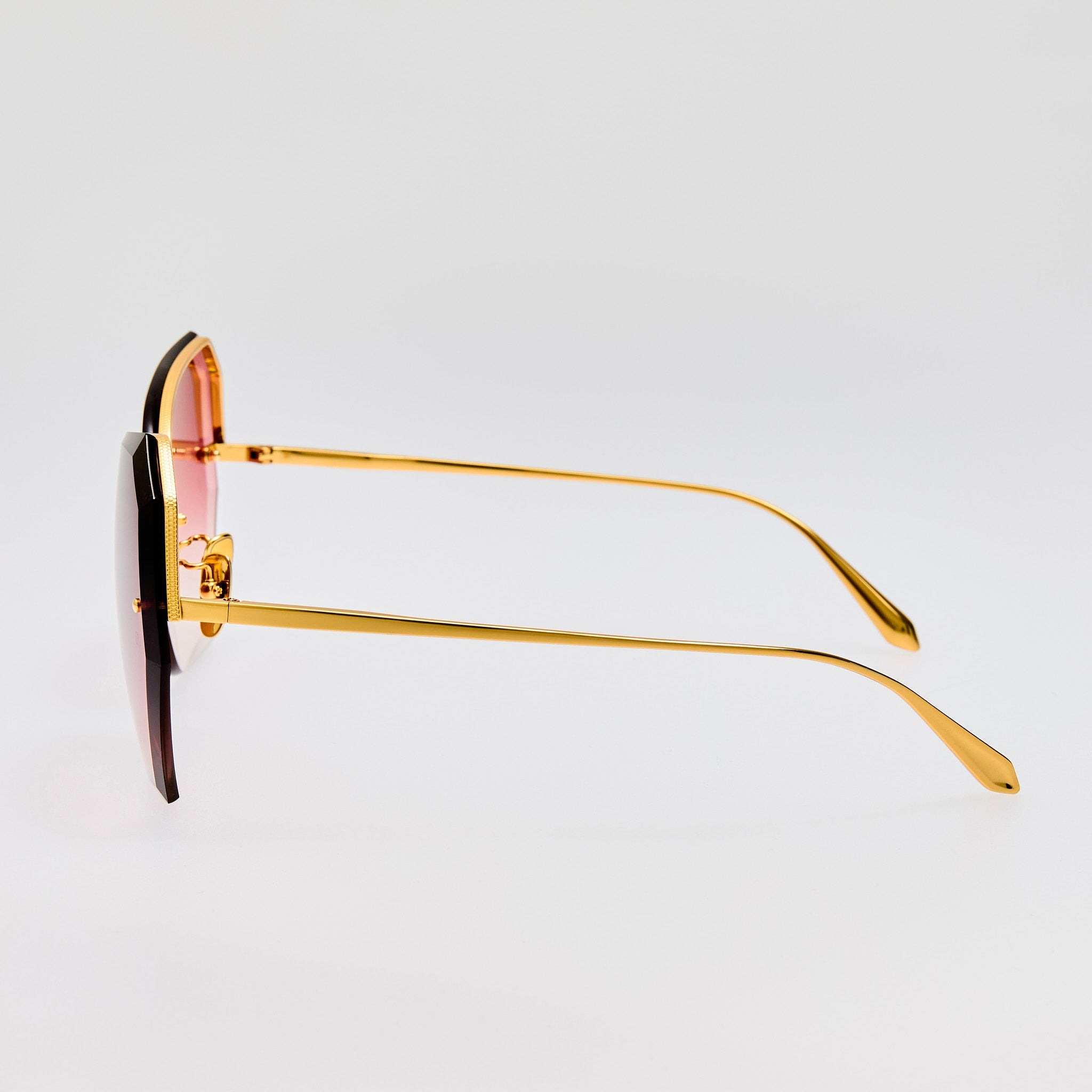 Lila Sunglasses in Red and Gold - 5
