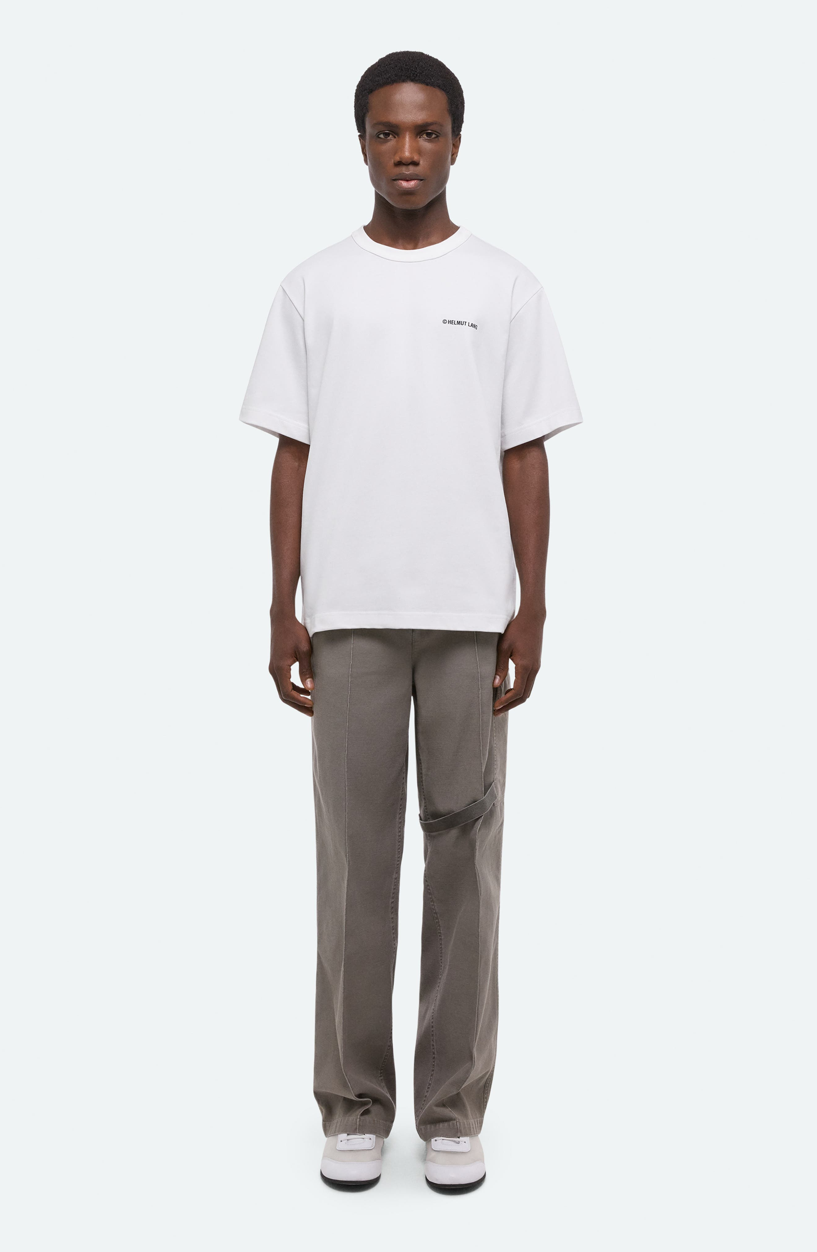 Helmut Lang Plastic Logo Cotton Graphic T-Shirt in White at Nordstrom - 7