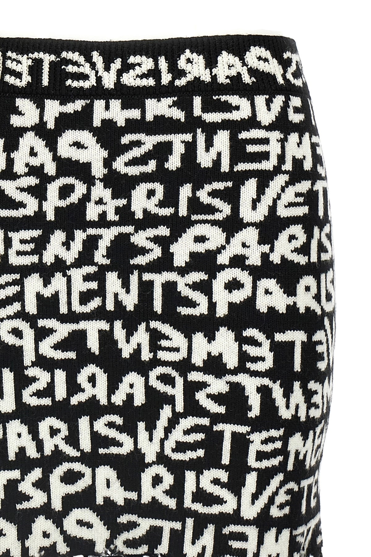 'Vetements Paris Monogram Mini' skirt - 4