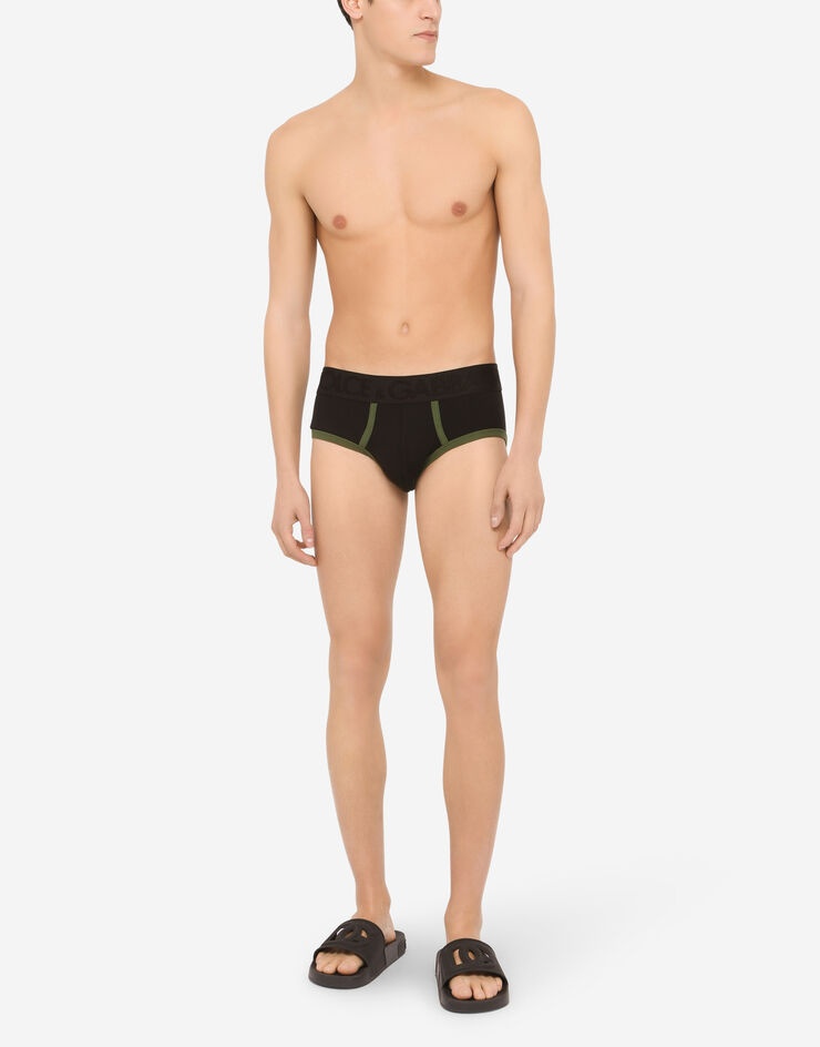 Fine-rib stretch cotton Brando briefs - 2