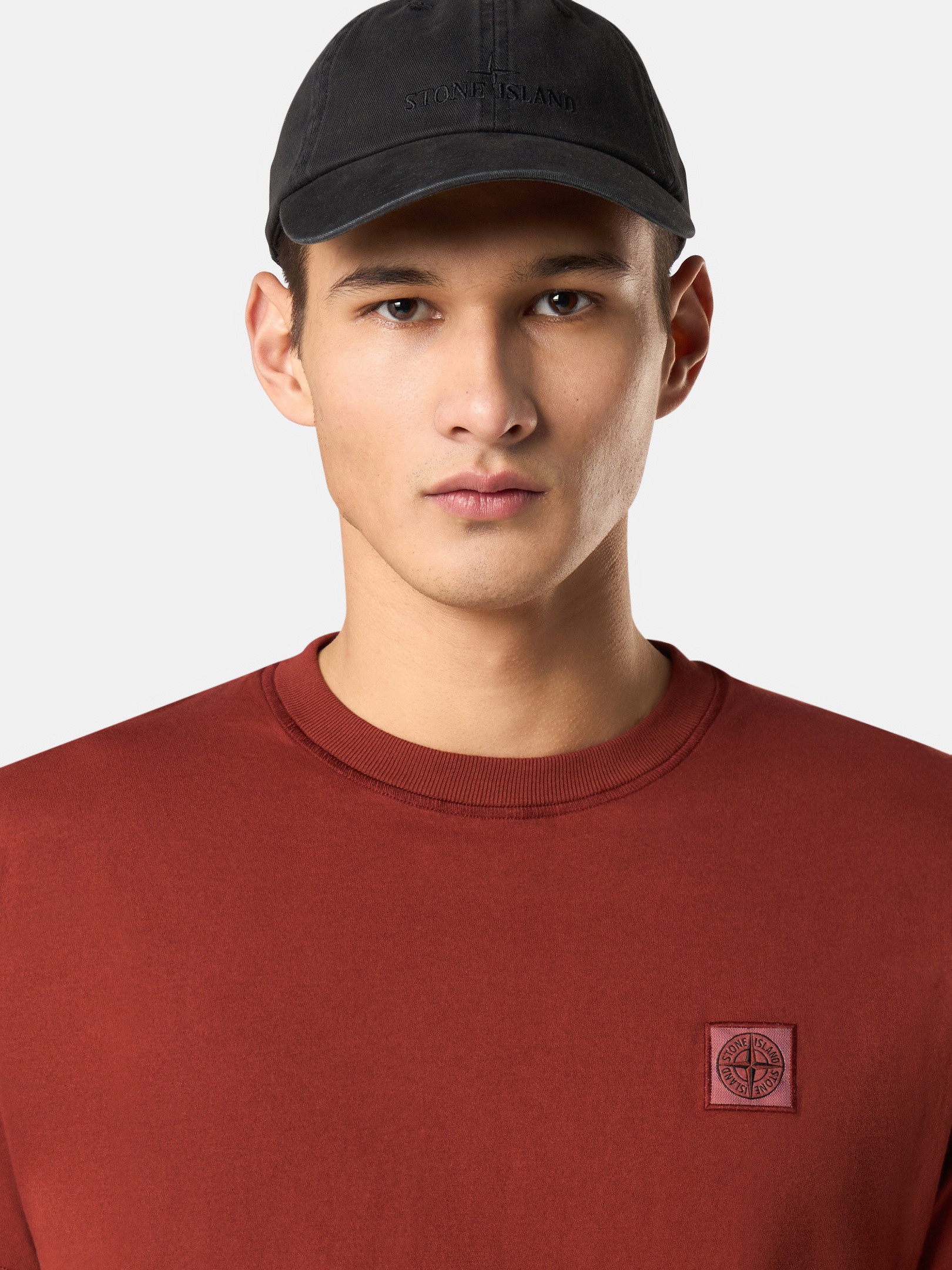 Stone Island 2100237 ORGANIC COTTON JERSEY 'FISSATO' EFFECT