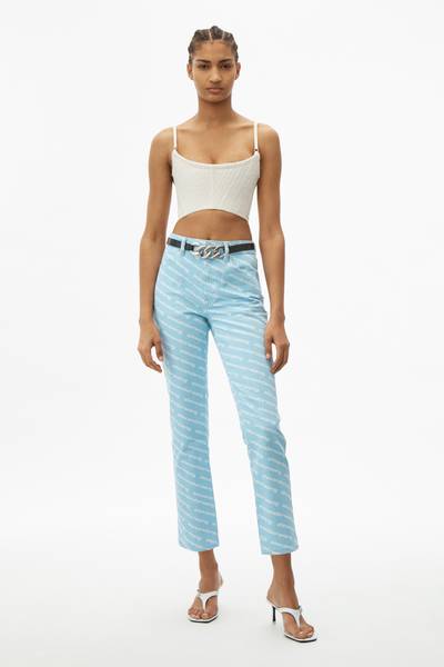 Alexander Wang HIGH RISE LOGO PRINT JEAN  outlook