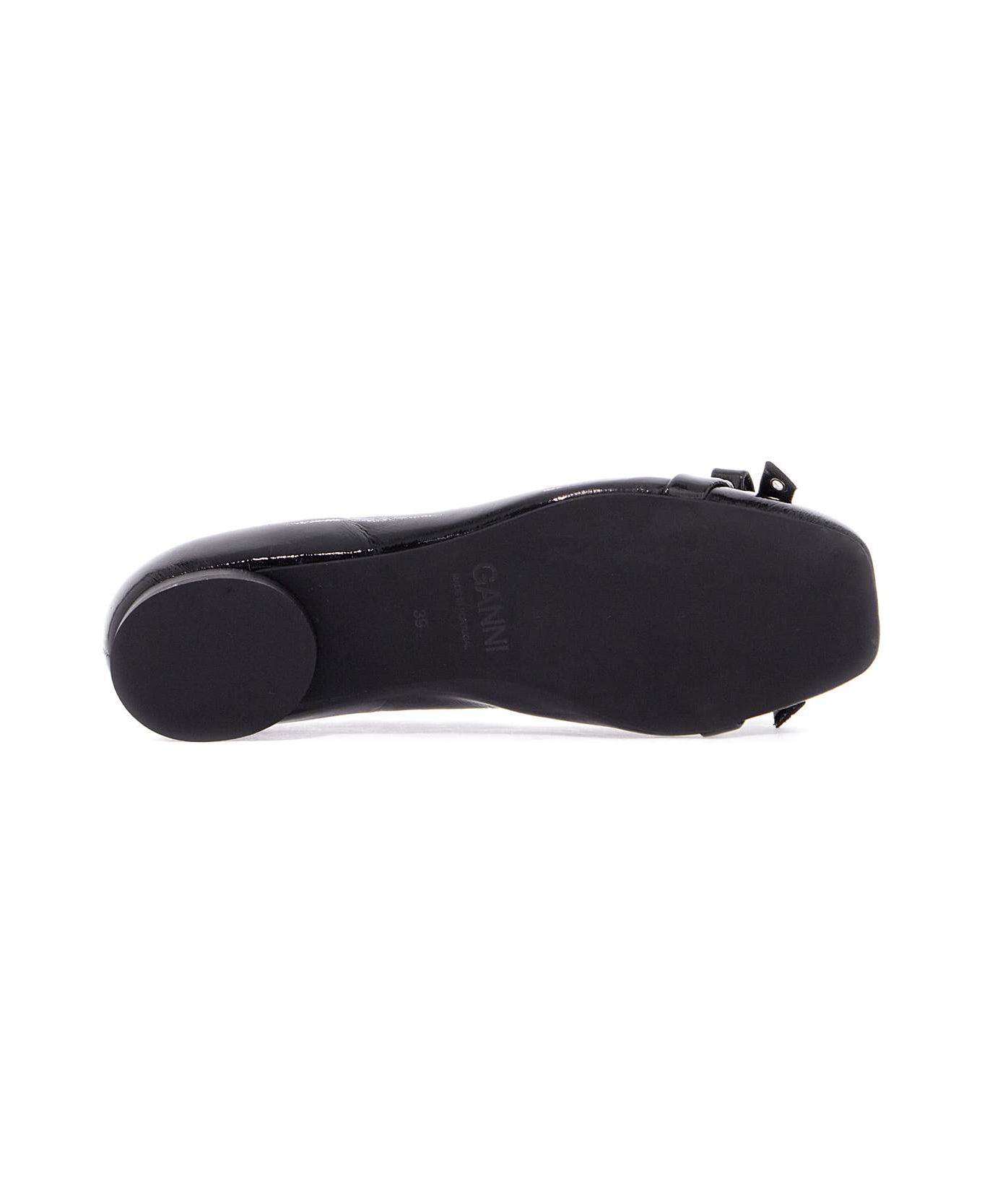 'eyelets Bow' Ballet Flats - 5