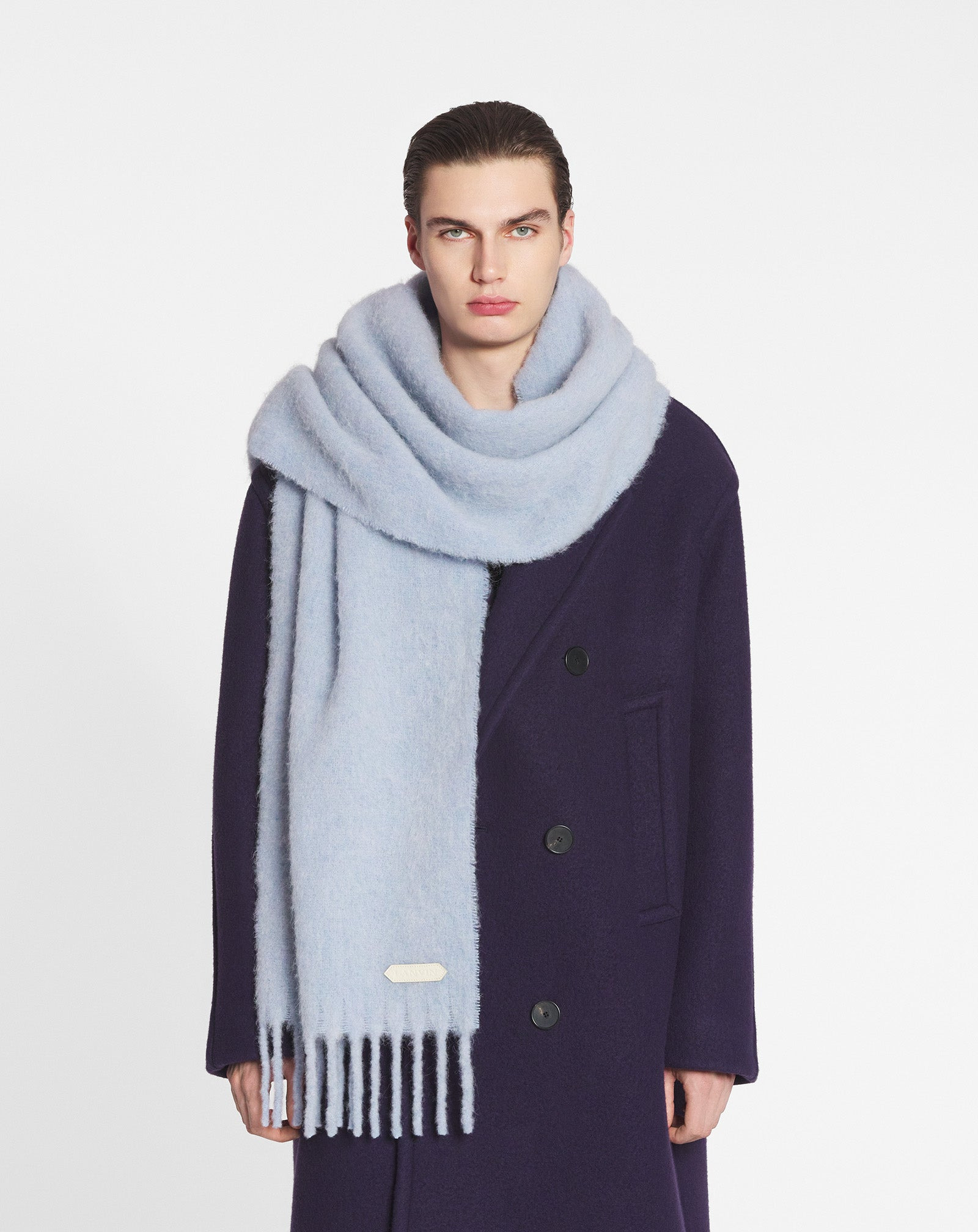 LANVIN FRINGED SCARF IN WOOL - 3