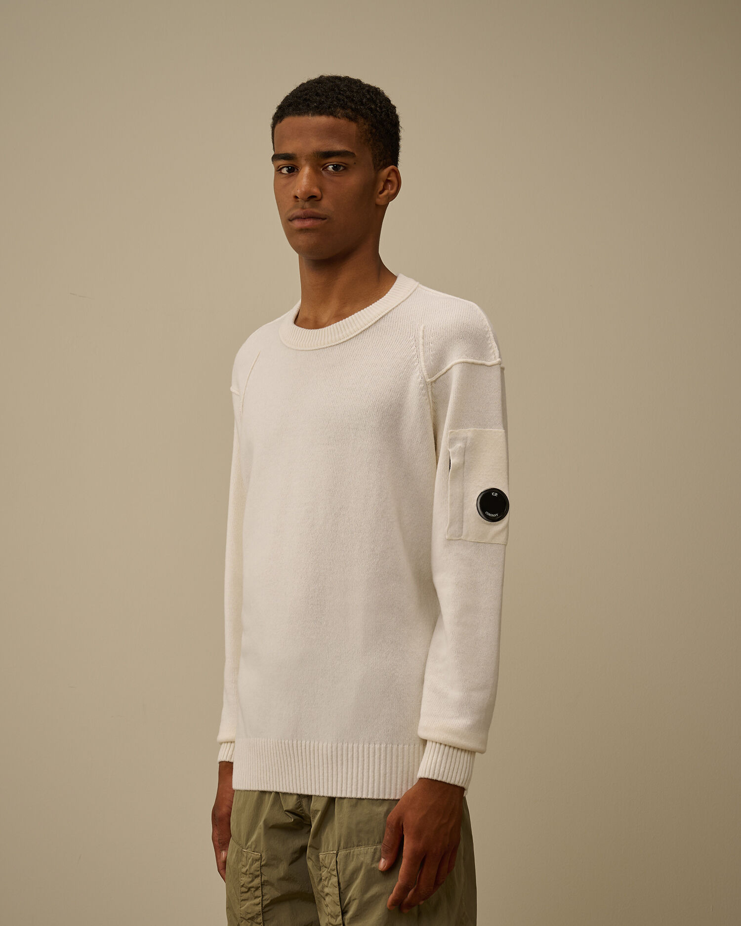 Lambswool GRS Crewneck Lens Sweater - 3