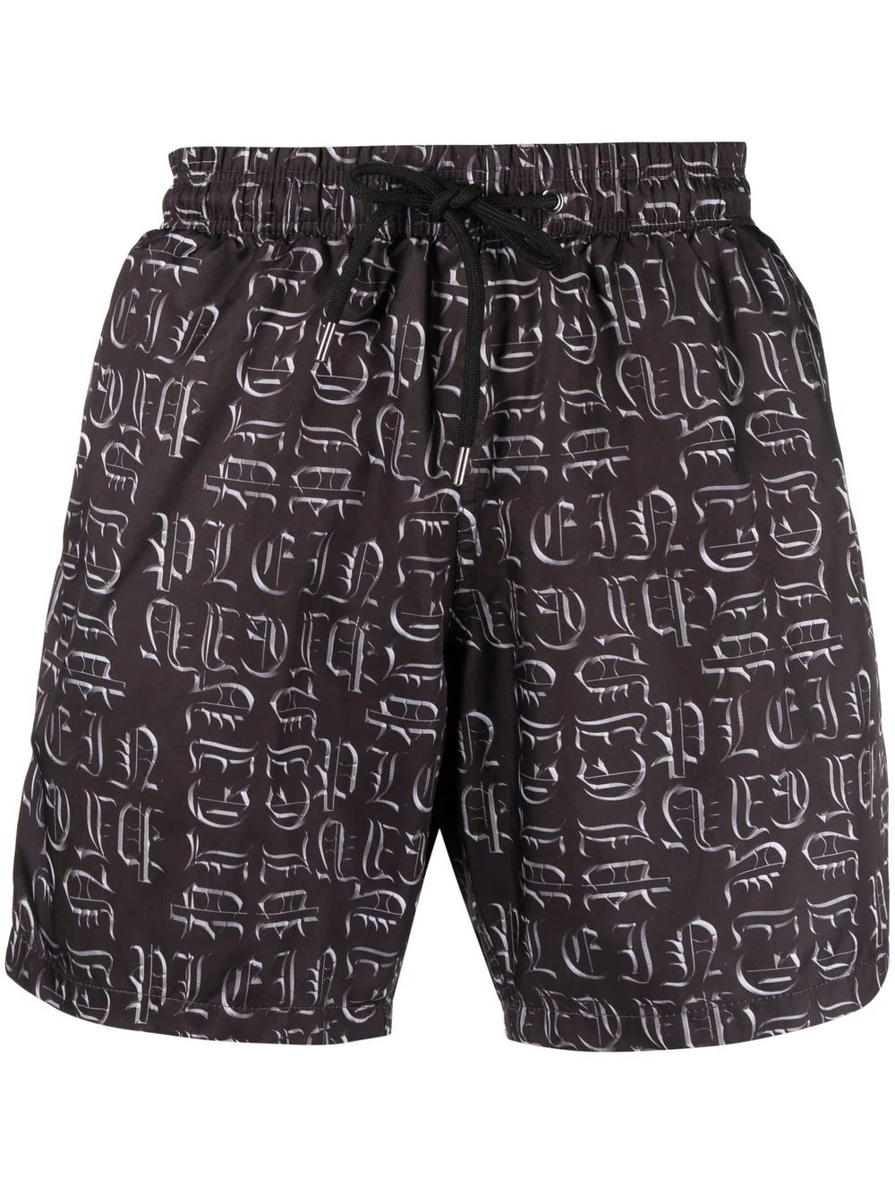 logo-print swim shorts - 1