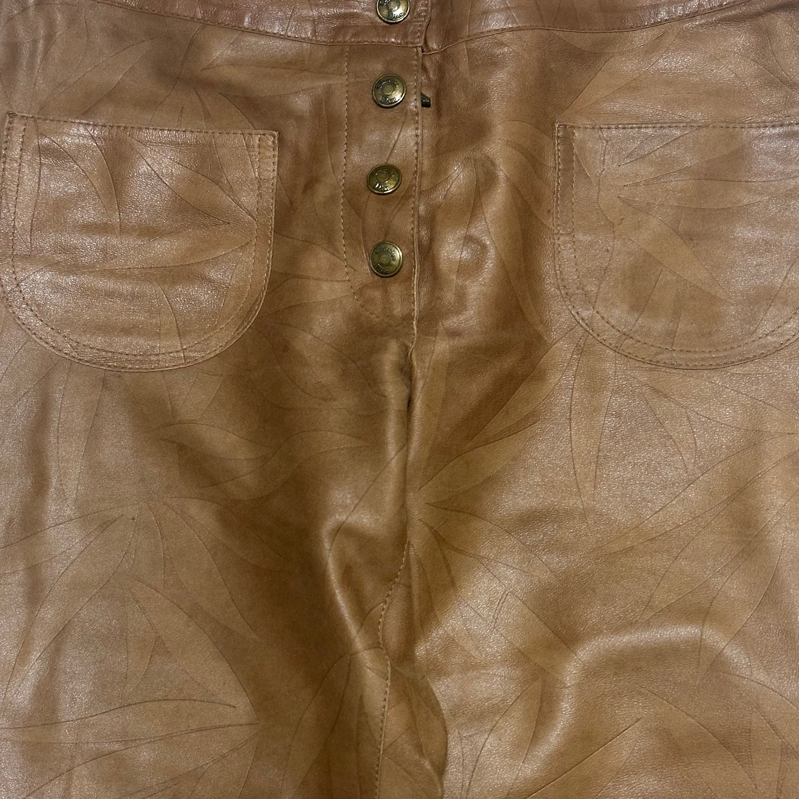 CHRISTIAN DIOR Spring Summer 2002 Leather Pants - 4