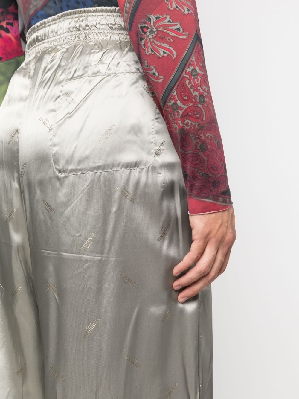 gradient wide-leg trousers - 5