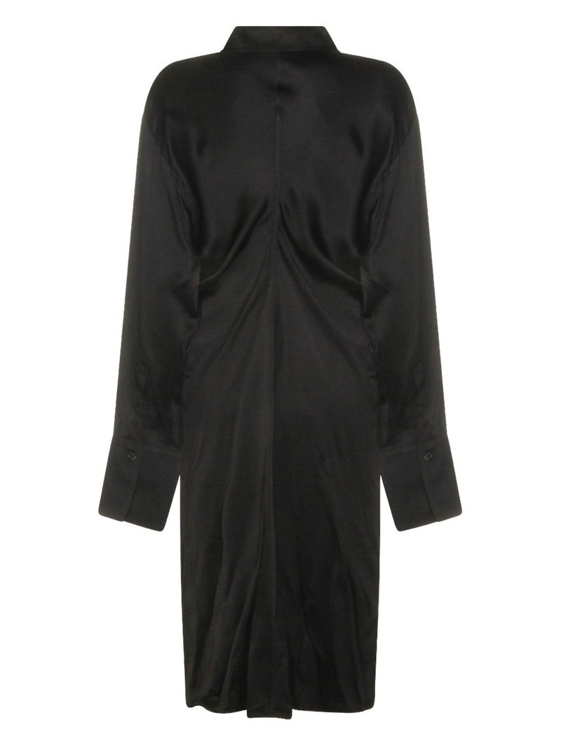 TOTEME button collared midi dress outlook