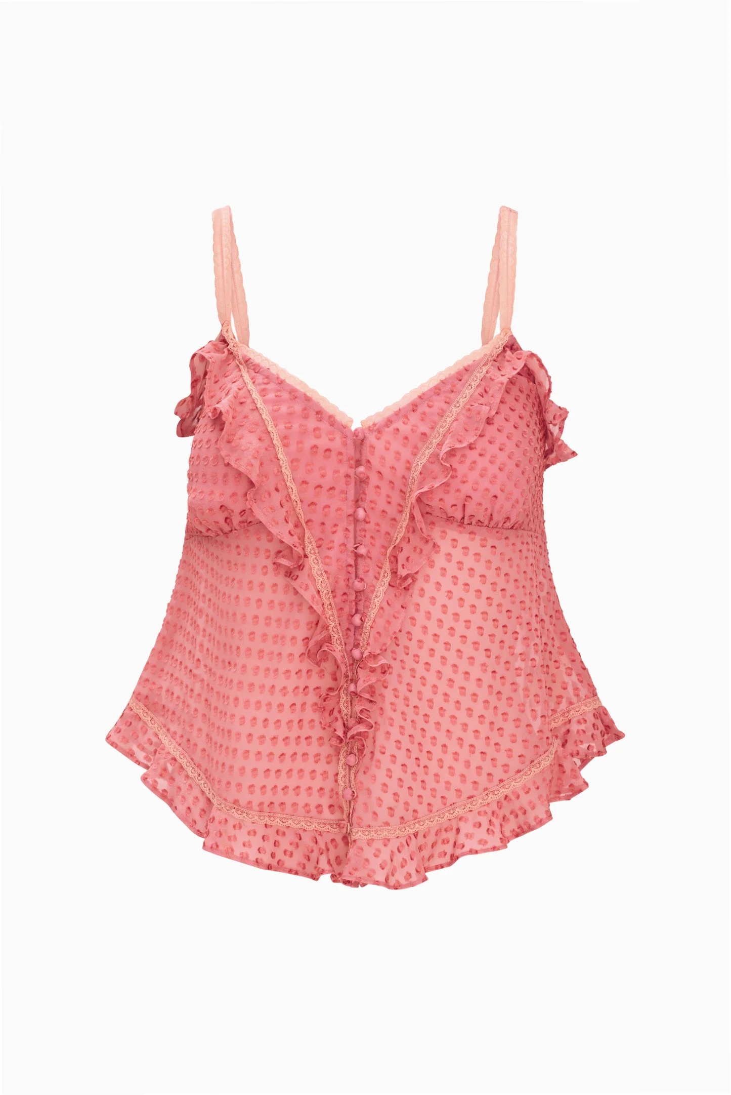 Temperance Silk Swiss Dot Cami - 1