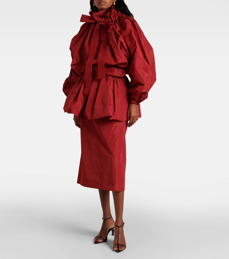 PATOU Bloom ruffled pencil skirt outlook