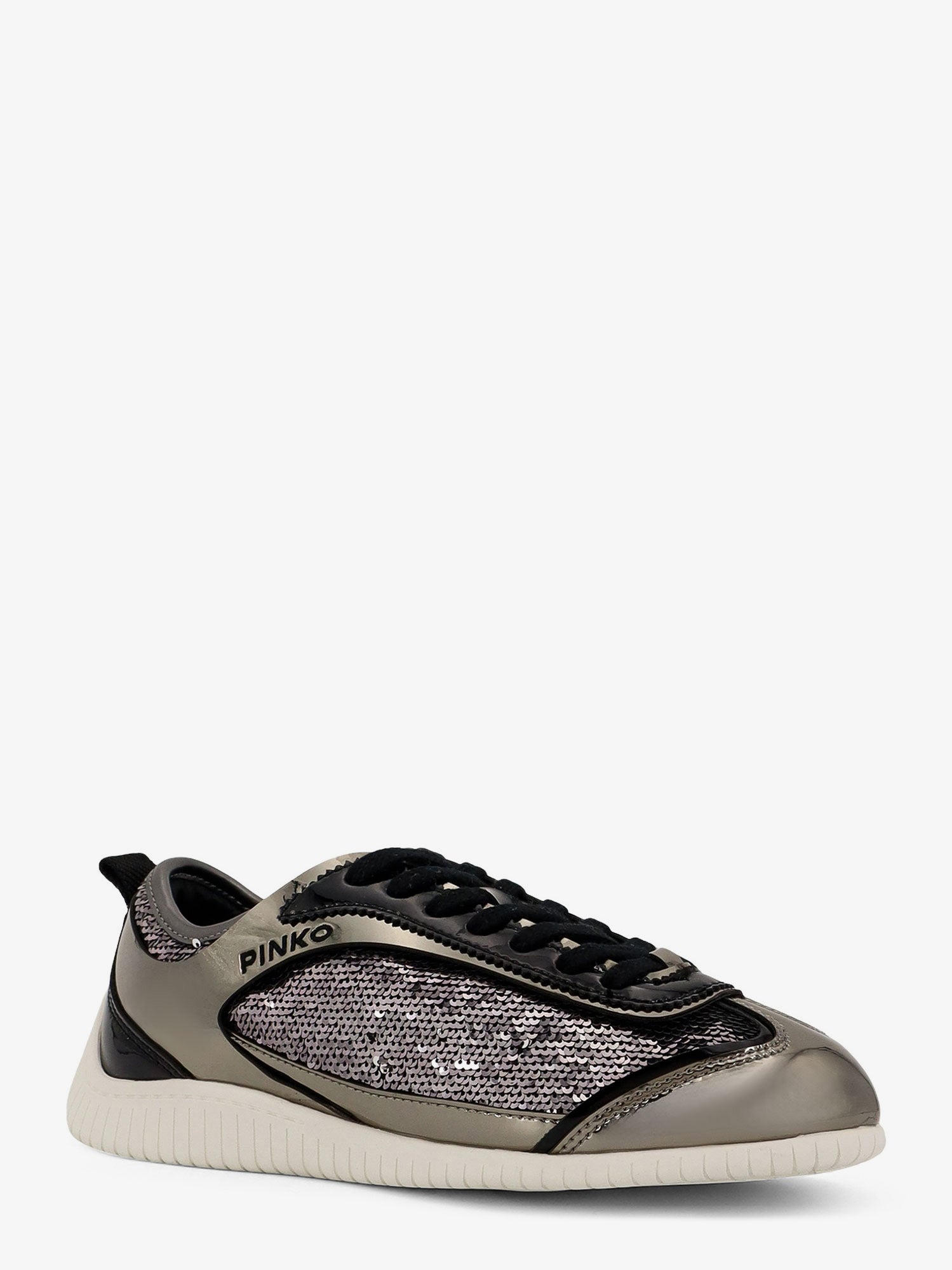 Reby 10 Mirror Fabric Sneakers With Sequins - 2