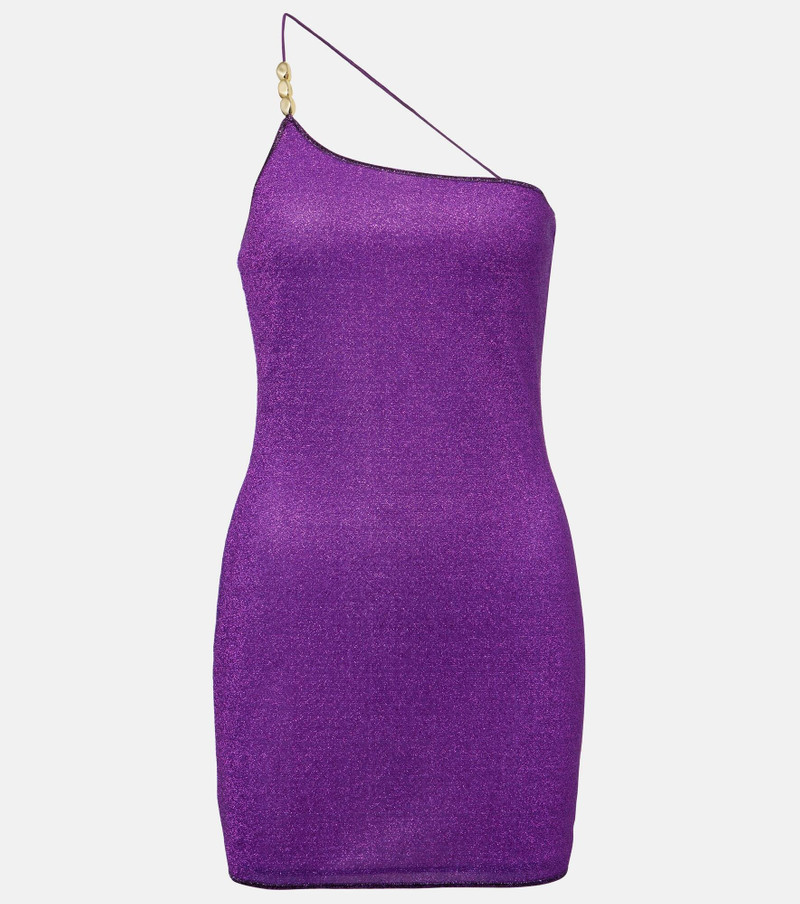 Lumière one-shoulder minidress 1
