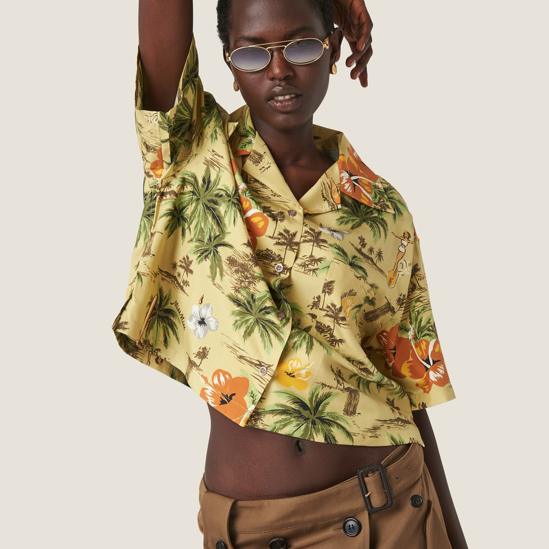 Printed silk shirt 5