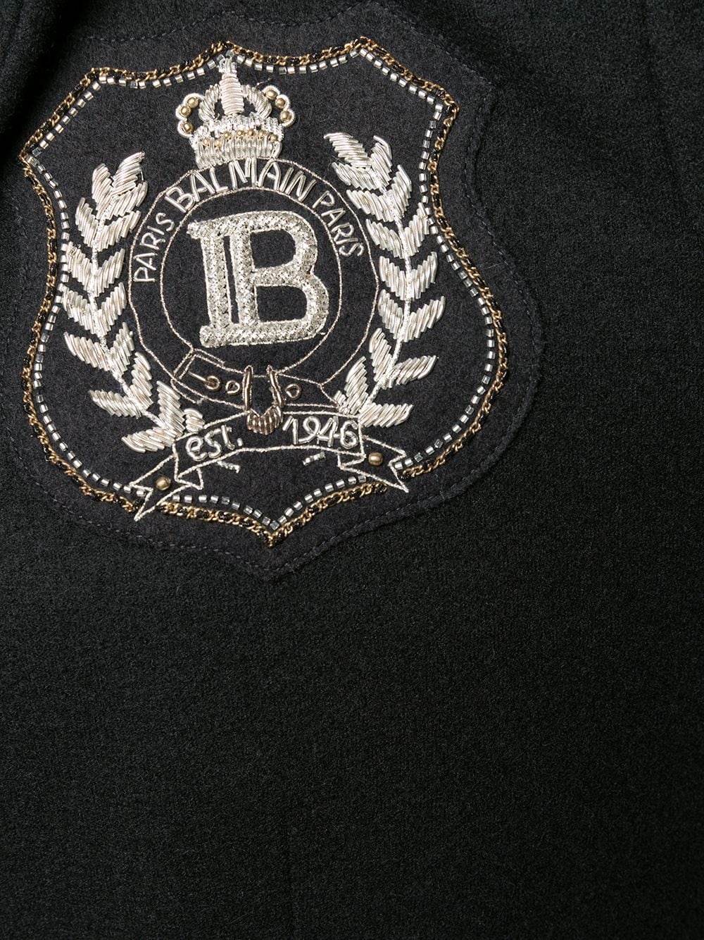 hooded logo patch blazer - 5