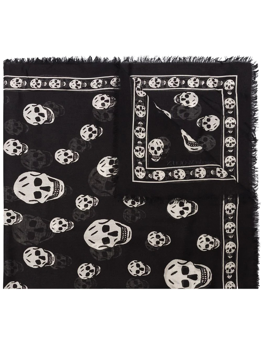 skull print scarf - 1