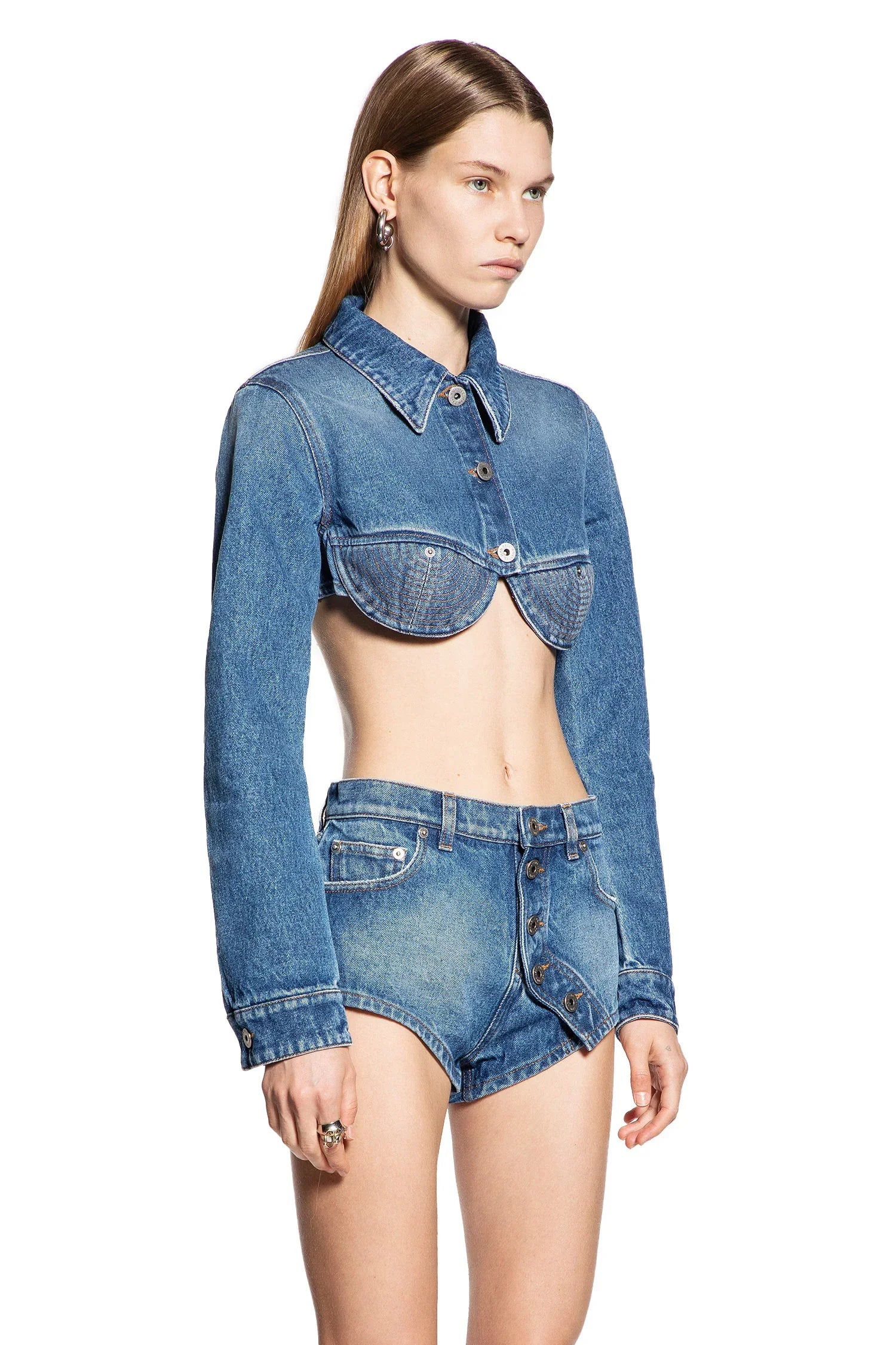 Corset-Cropped-Denim-Jacket - 2
