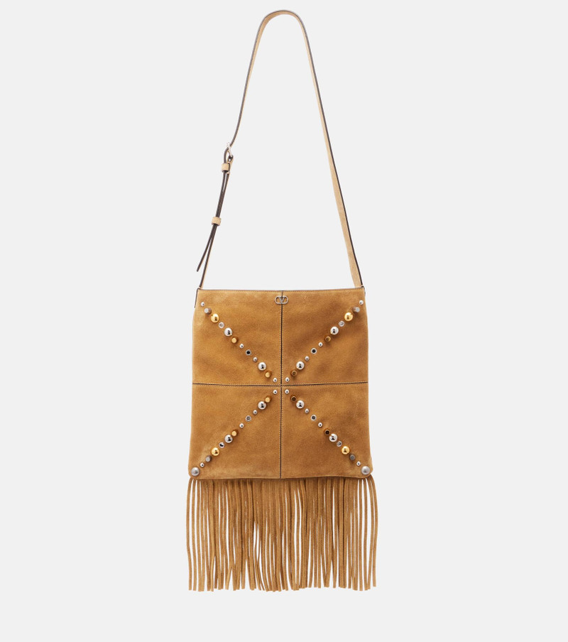 Nellcôte Medium suede shoulder bag 1