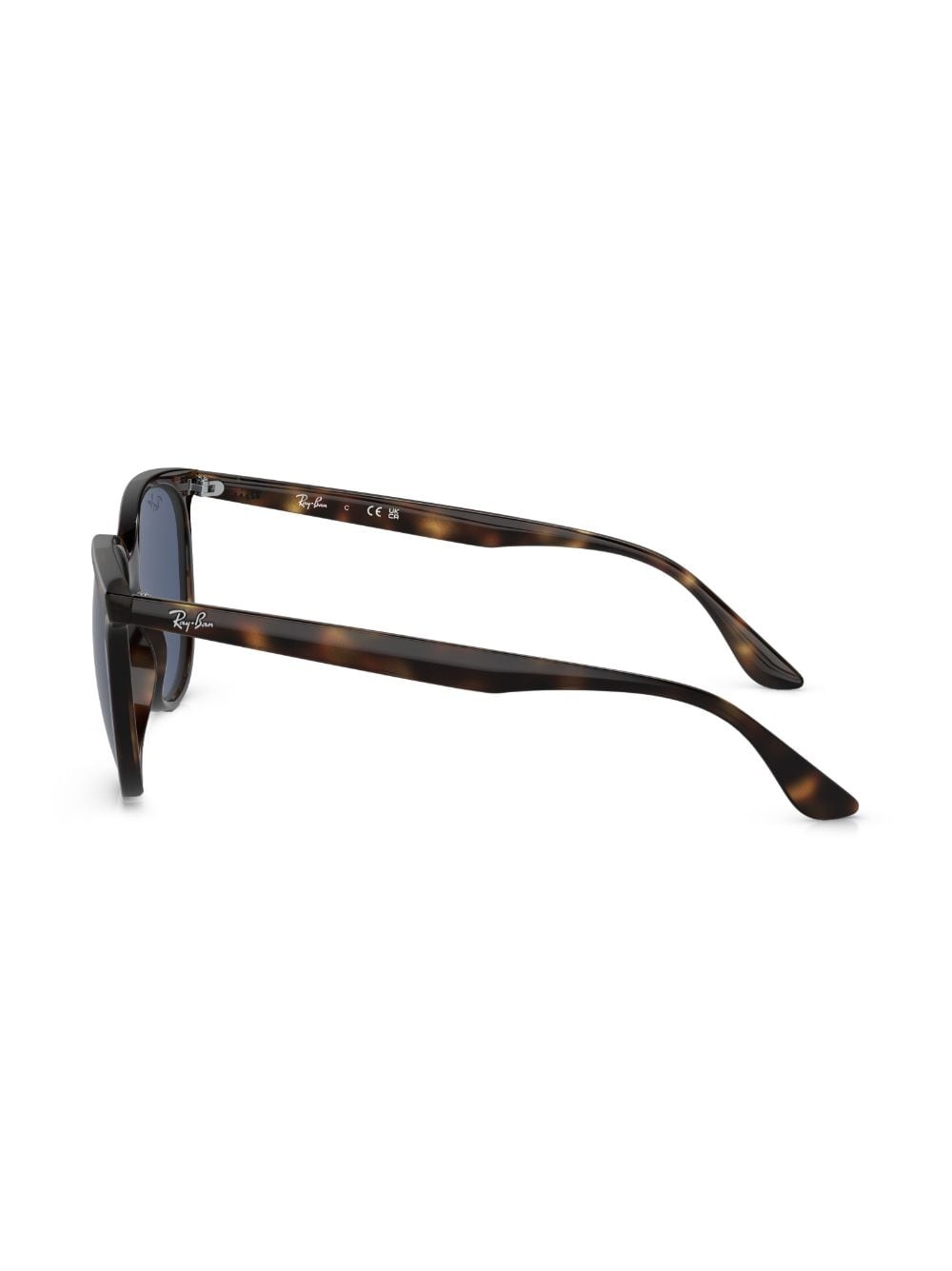 tortoiseshell-effect square-frame sunglasses - 3