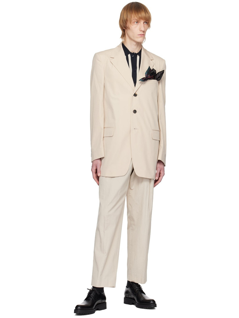 Dries Van Noten Beige Vented Blazer outlook