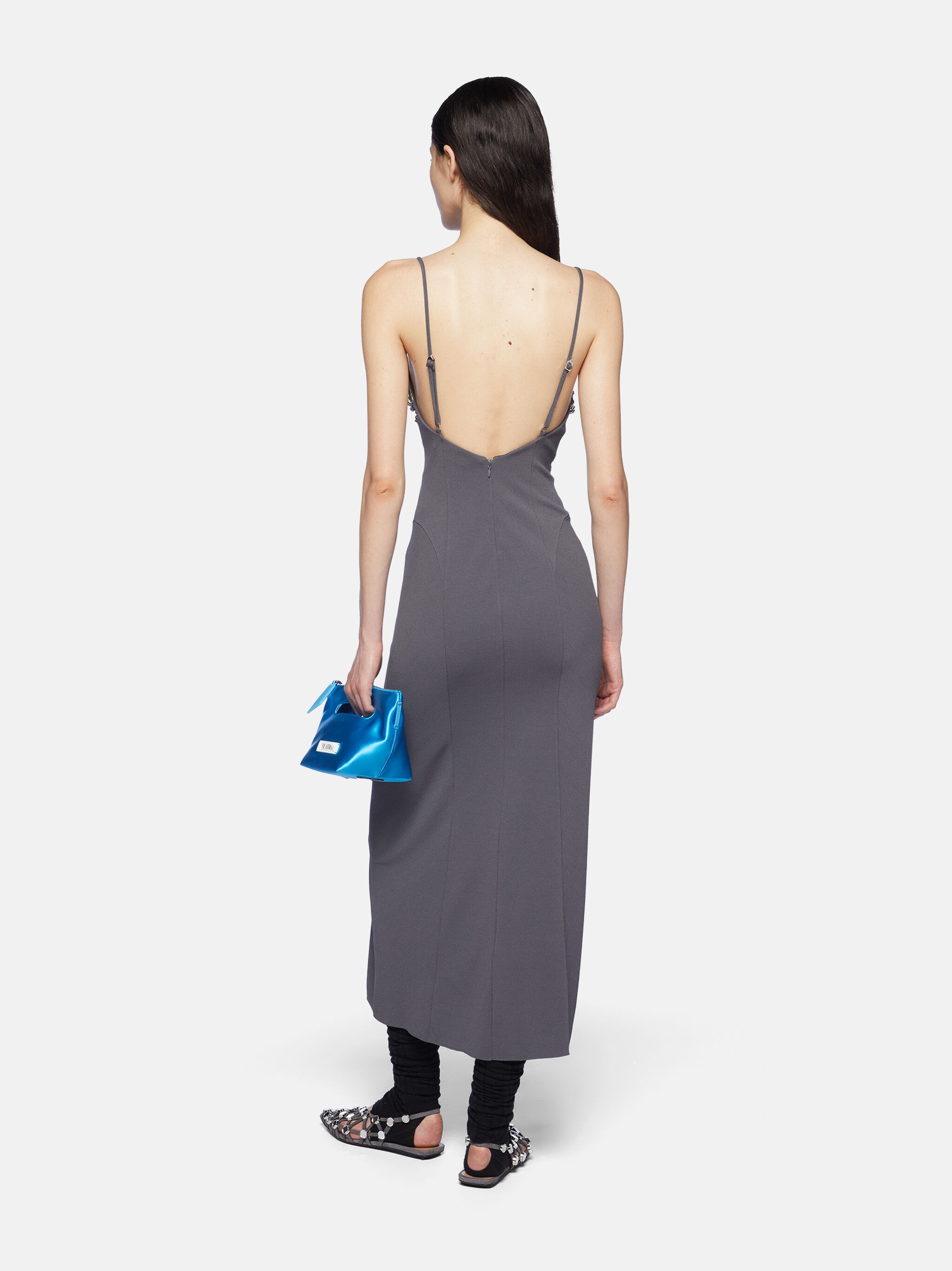GREY MIDI DRESS - 3