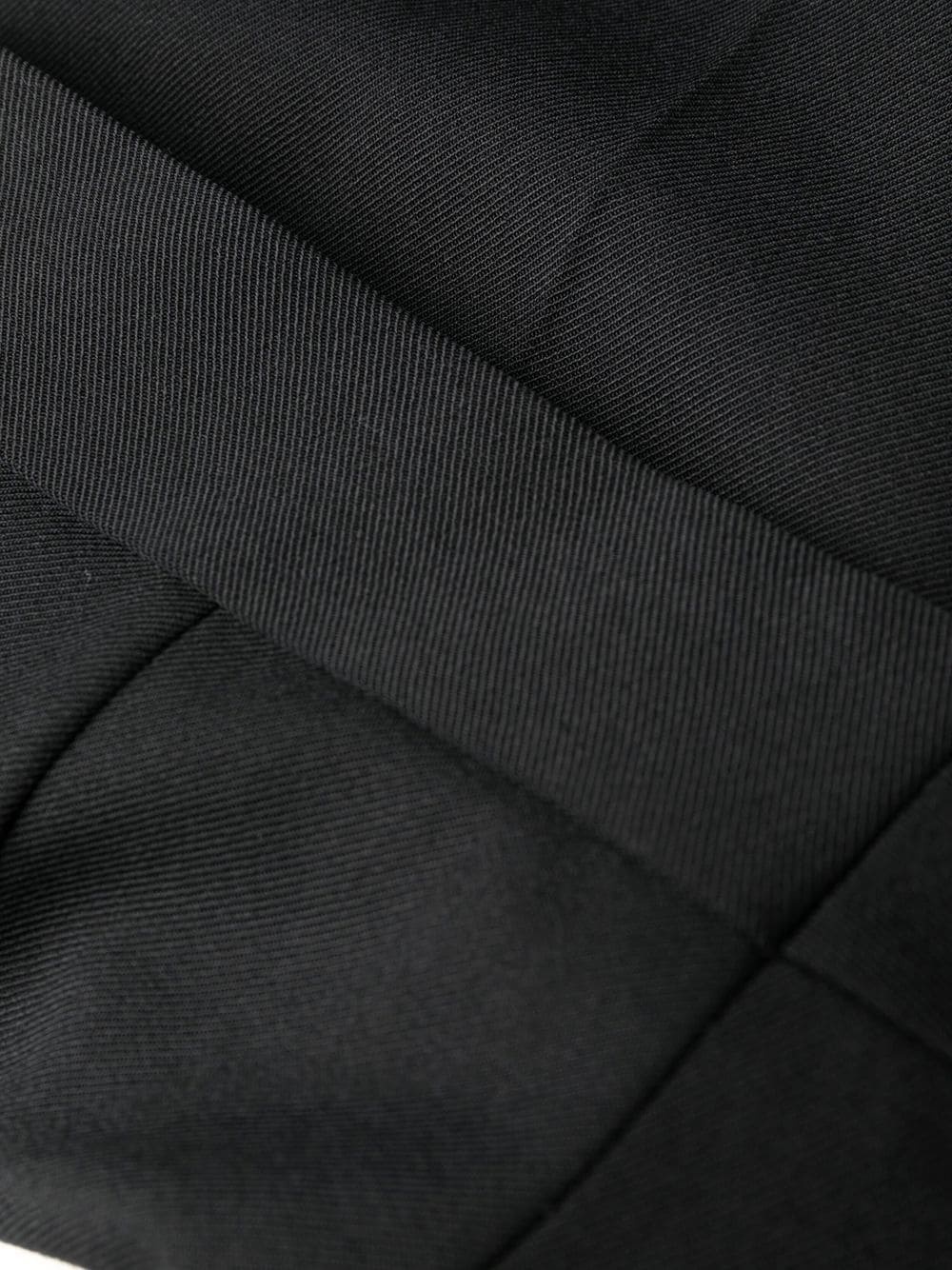 satin-waistband detail trousers - 7