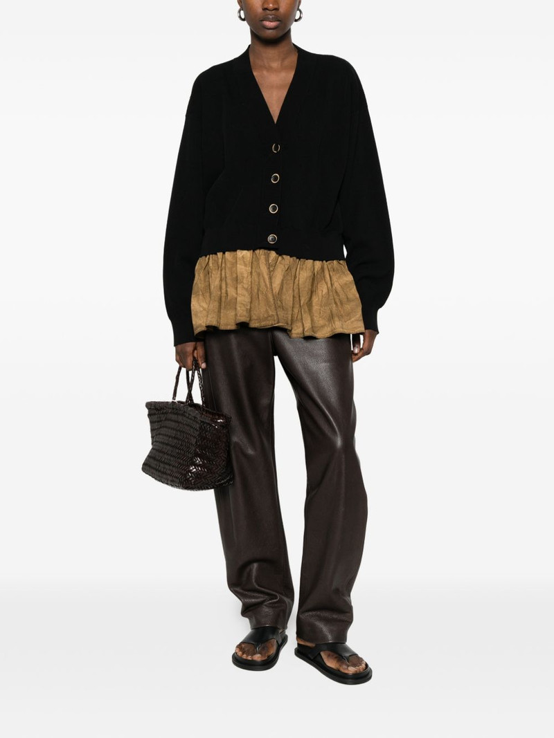 UMA WANG ruffle-detail cardigan outlook