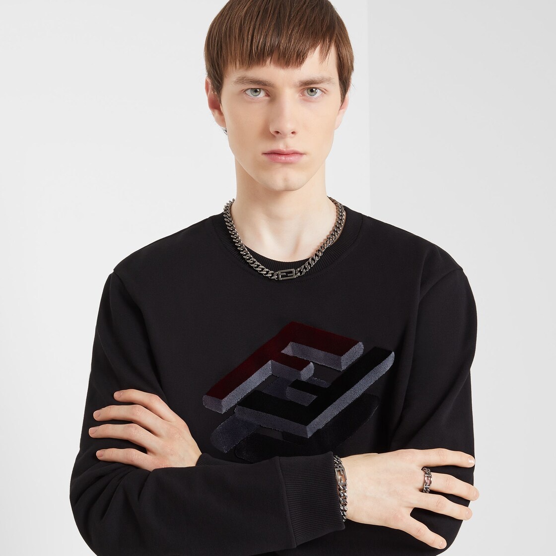 Black jersey sweatshirt - 4