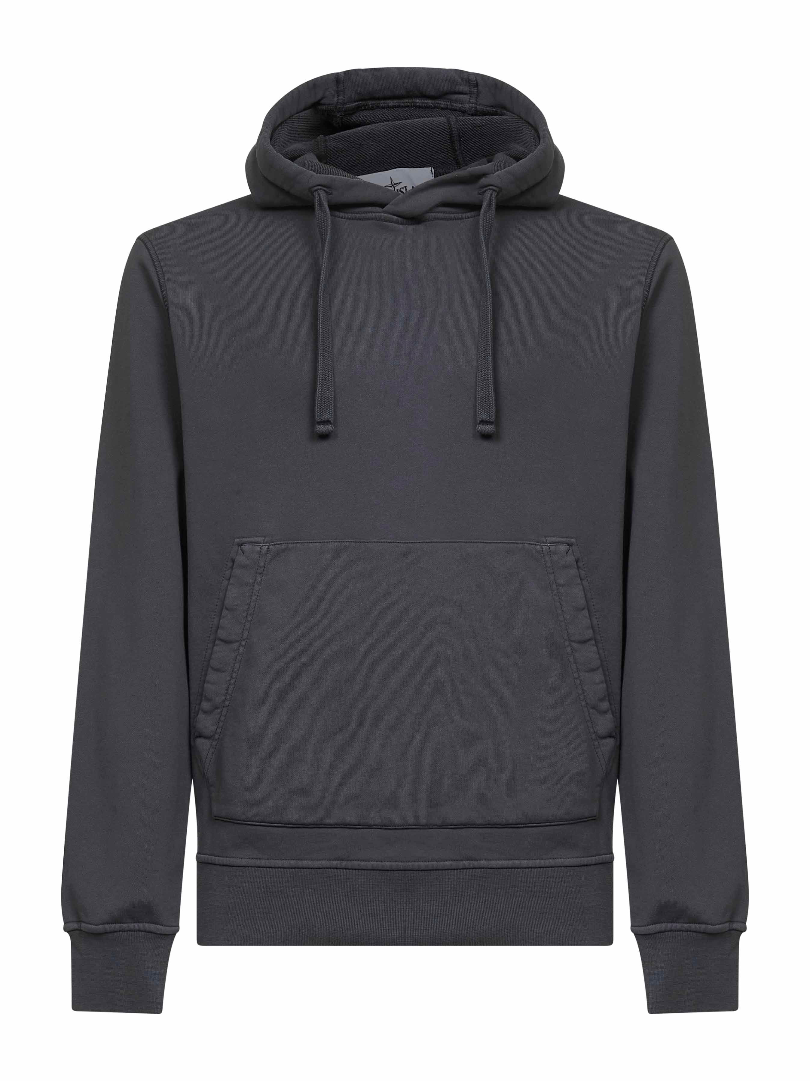 Grey organic cotton hoodie - 1
